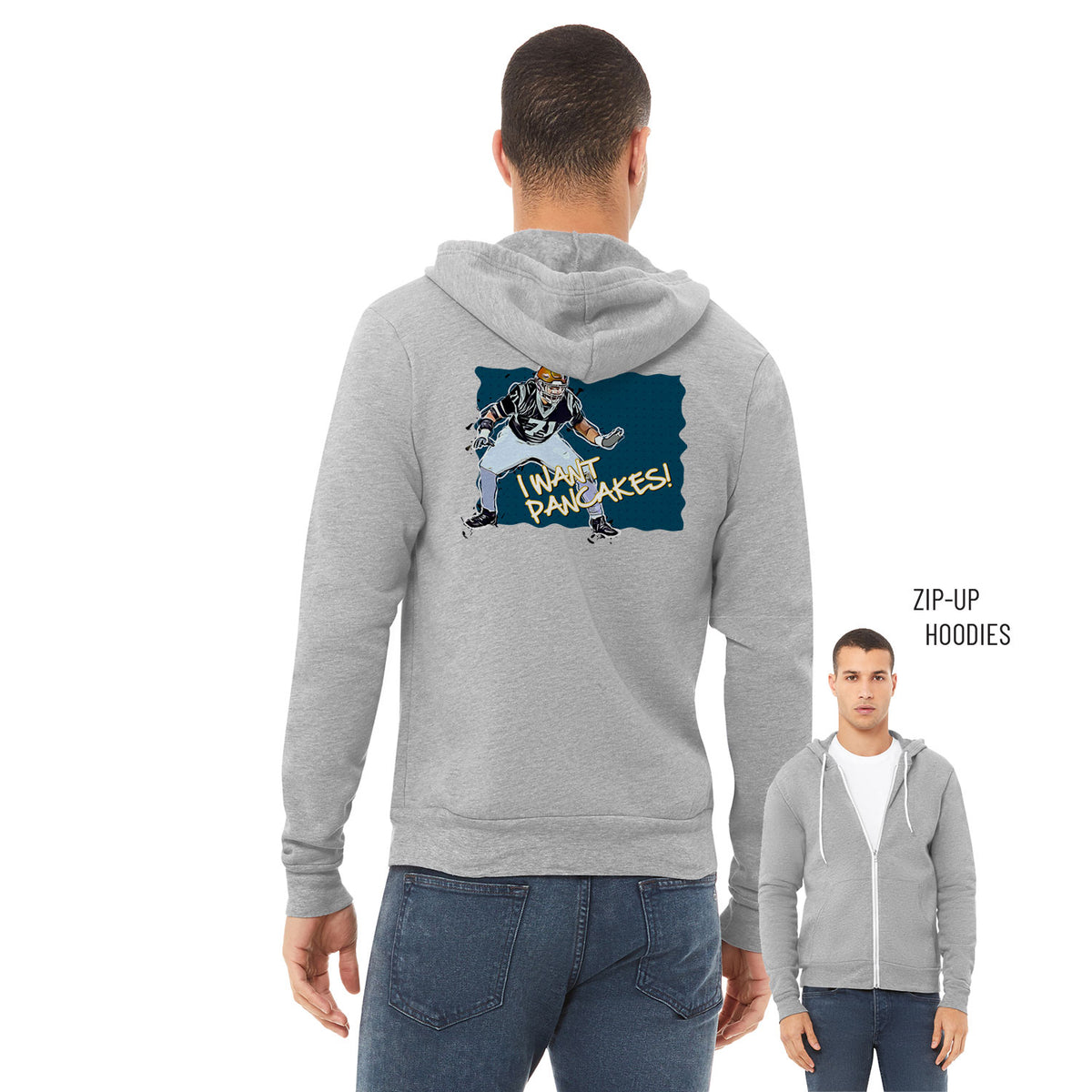 Liam Jimmons Sponge Fleece Zip Up Hoodie 001