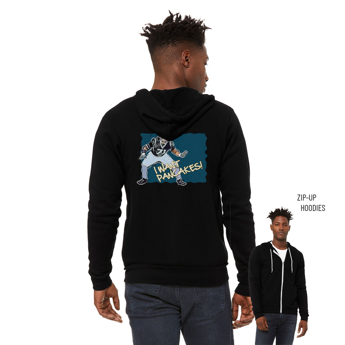 Liam Jimmons Sponge Fleece Zip Up Hoodie 001