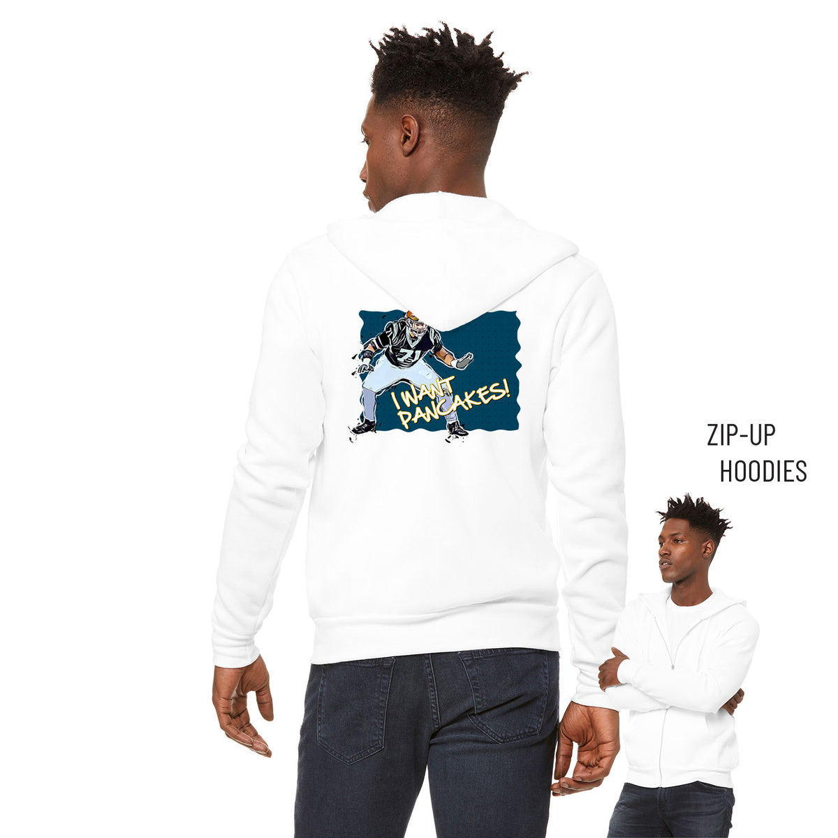 Liam Jimmons Sponge Fleece Zip Up Hoodie 001