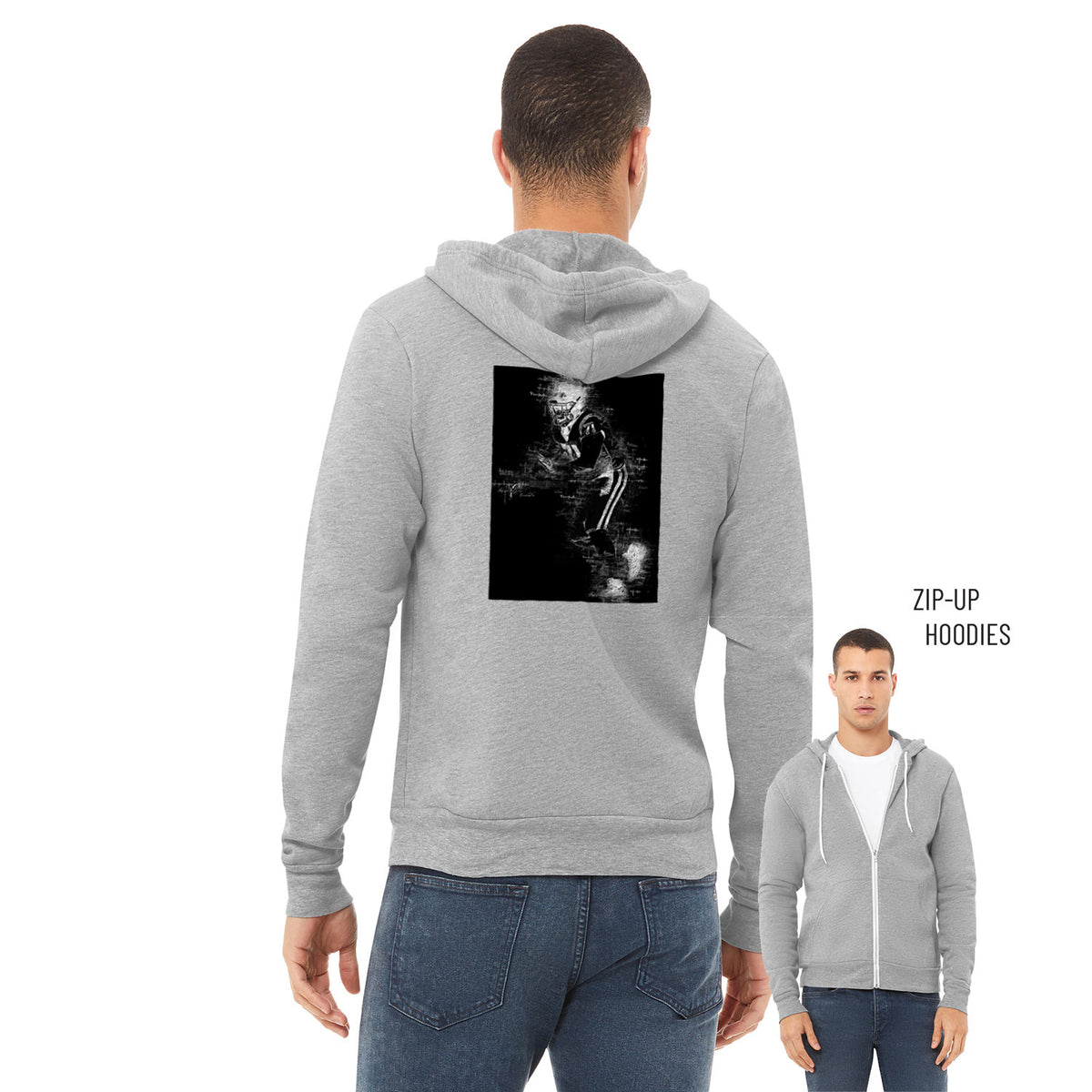 Liam Jimmons Sponge Fleece Zip Up Hoodie 002