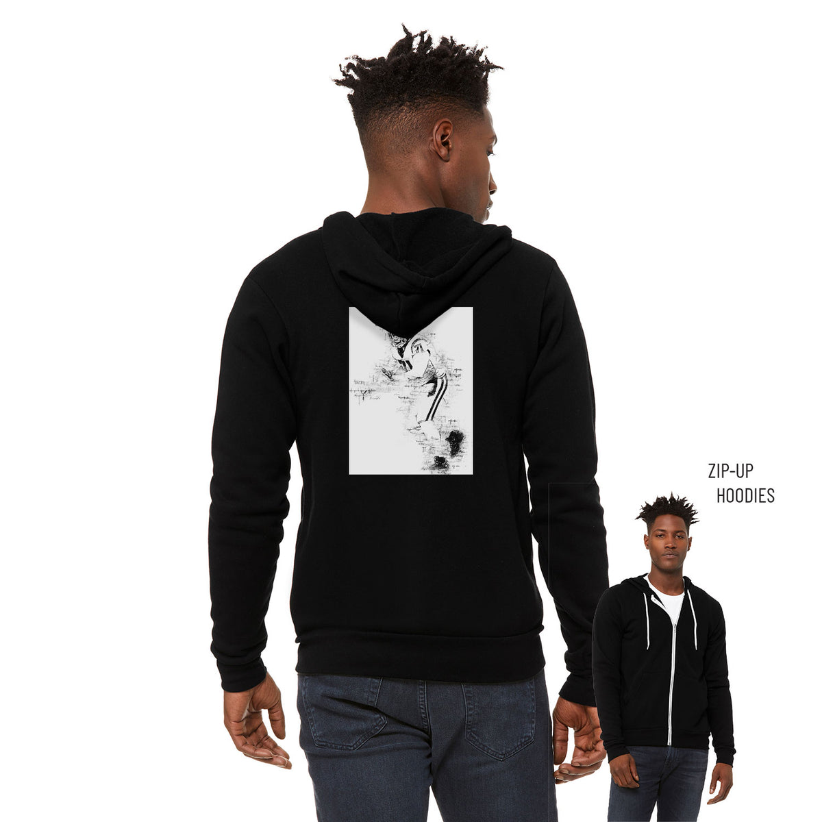 Liam Jimmons Sponge Fleece Zip Up Hoodie 003