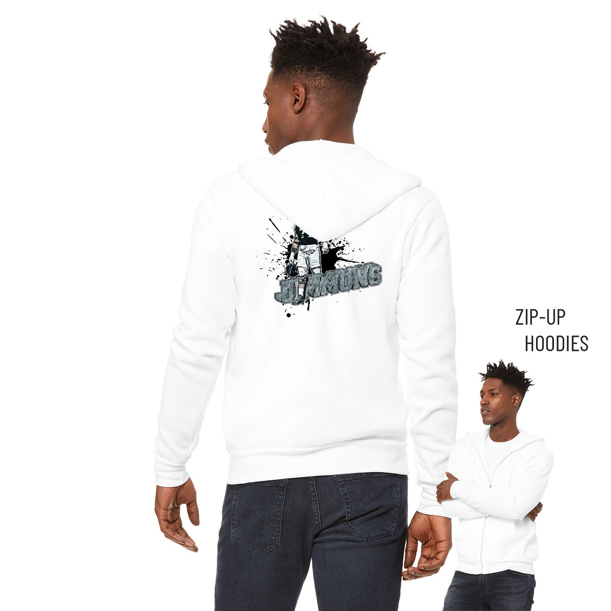 Liam Jimmons Sponge Fleece Zip Up Hoodie 004