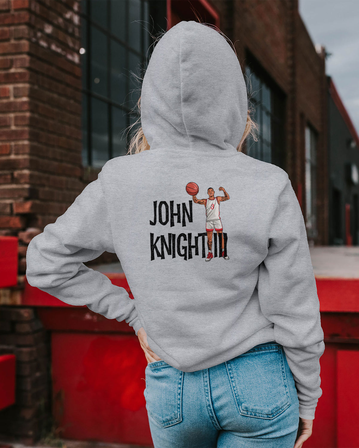 John Knight III Sponge Fleece Zip Up Hoodie 001