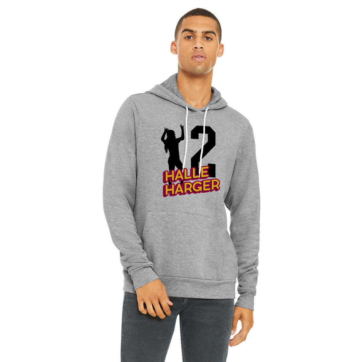 Halle Harger Sponge Fleece Pullover Hoodie 002