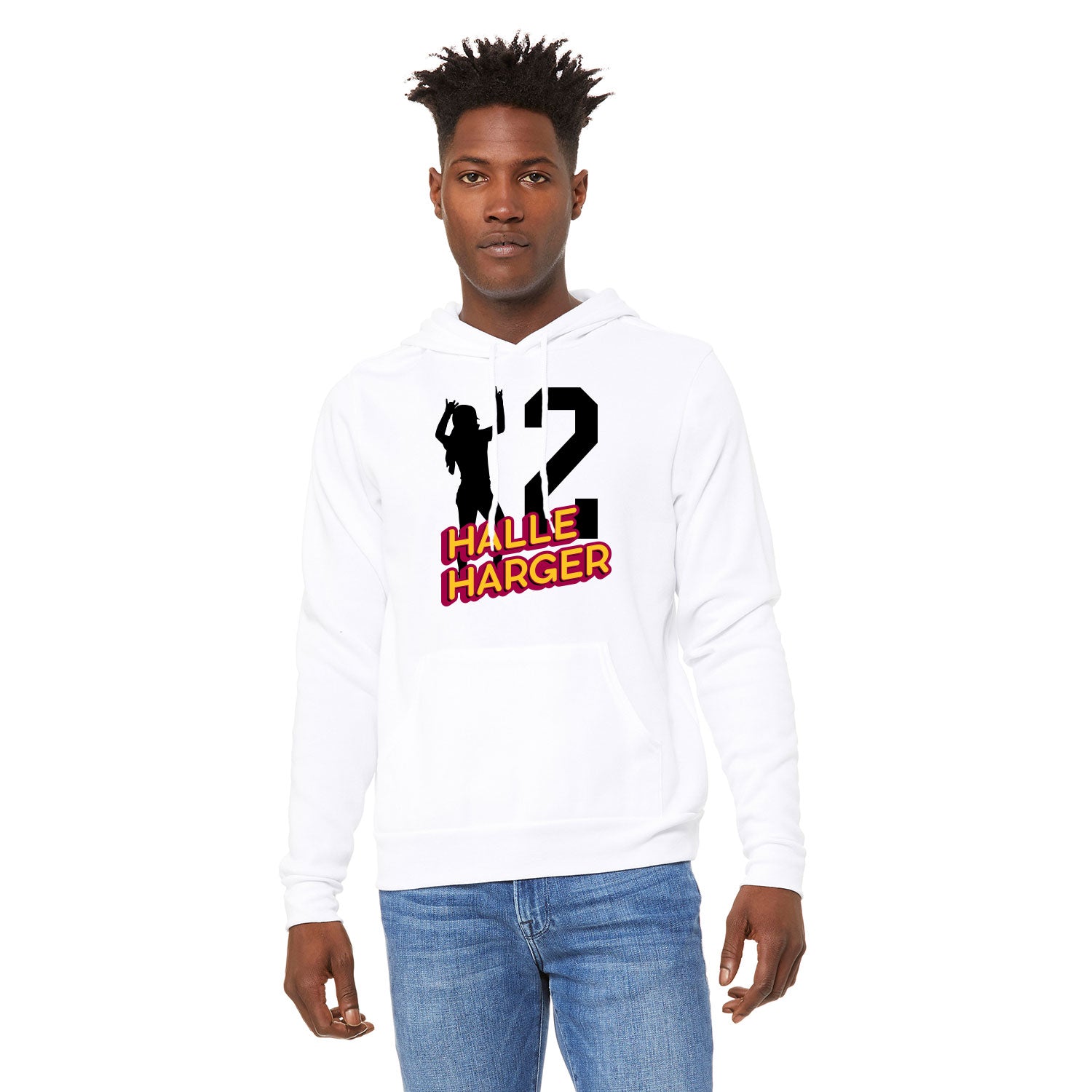 Halle Harger Sponge Fleece Pullover Hoodie 002