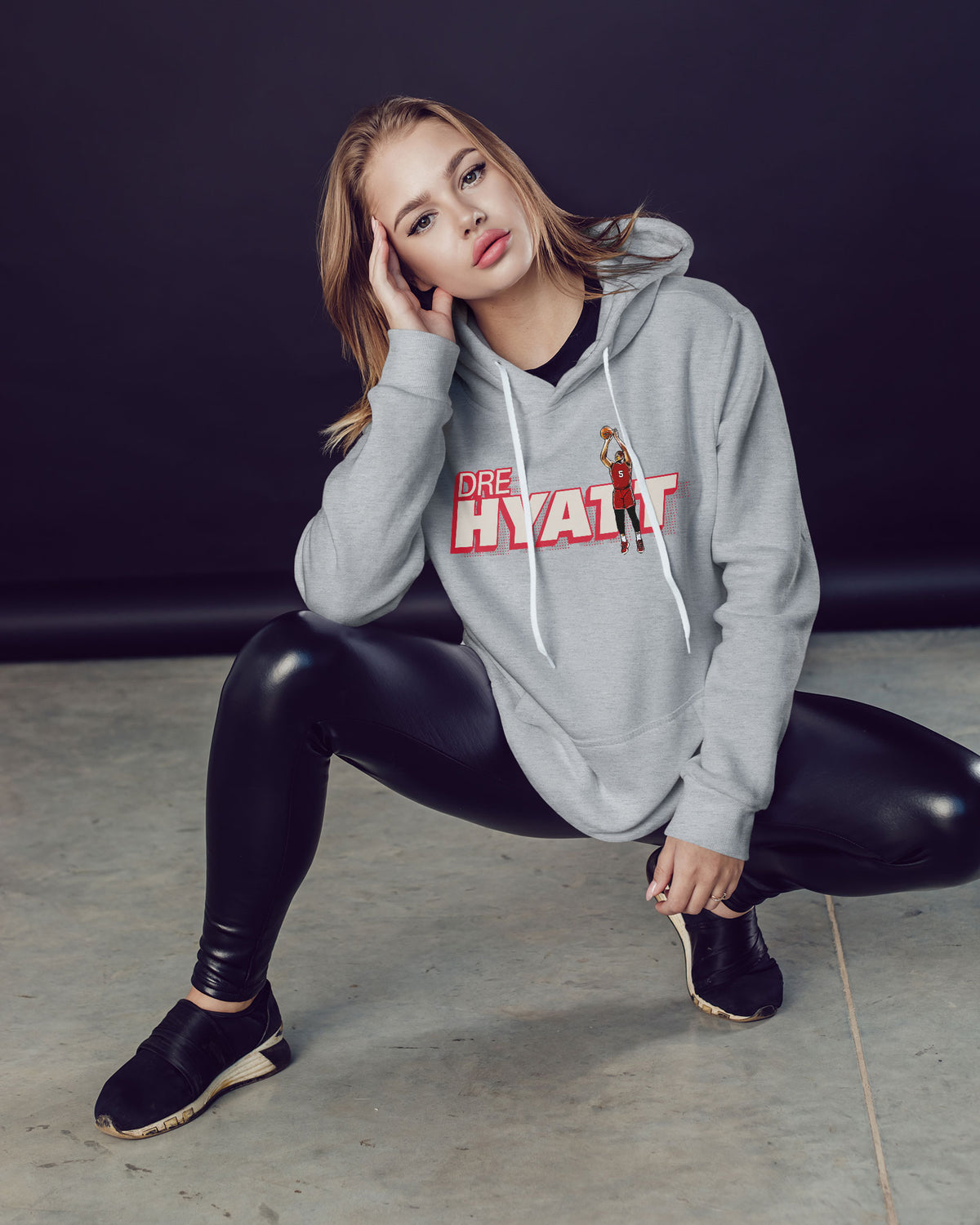 Aundre Hyatt Sponge Fleece Pullover Hoodie 001