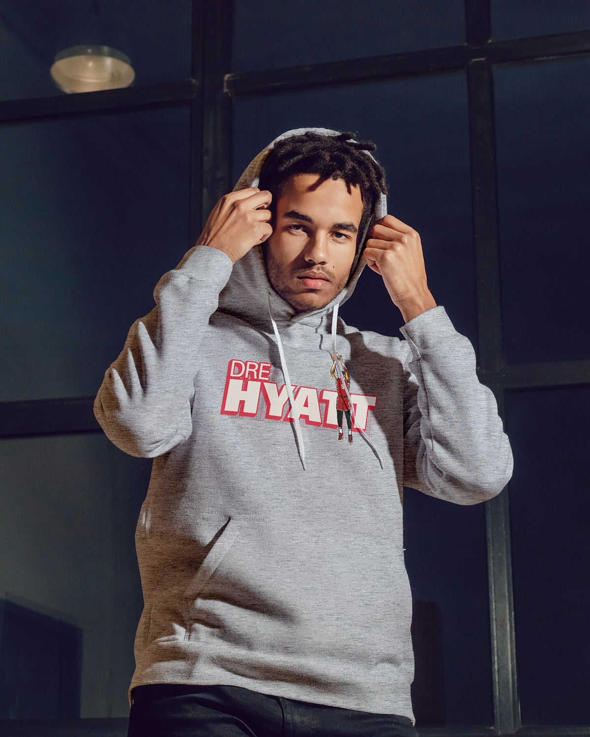 Aundre Hyatt Sponge Fleece Pullover Hoodie 001