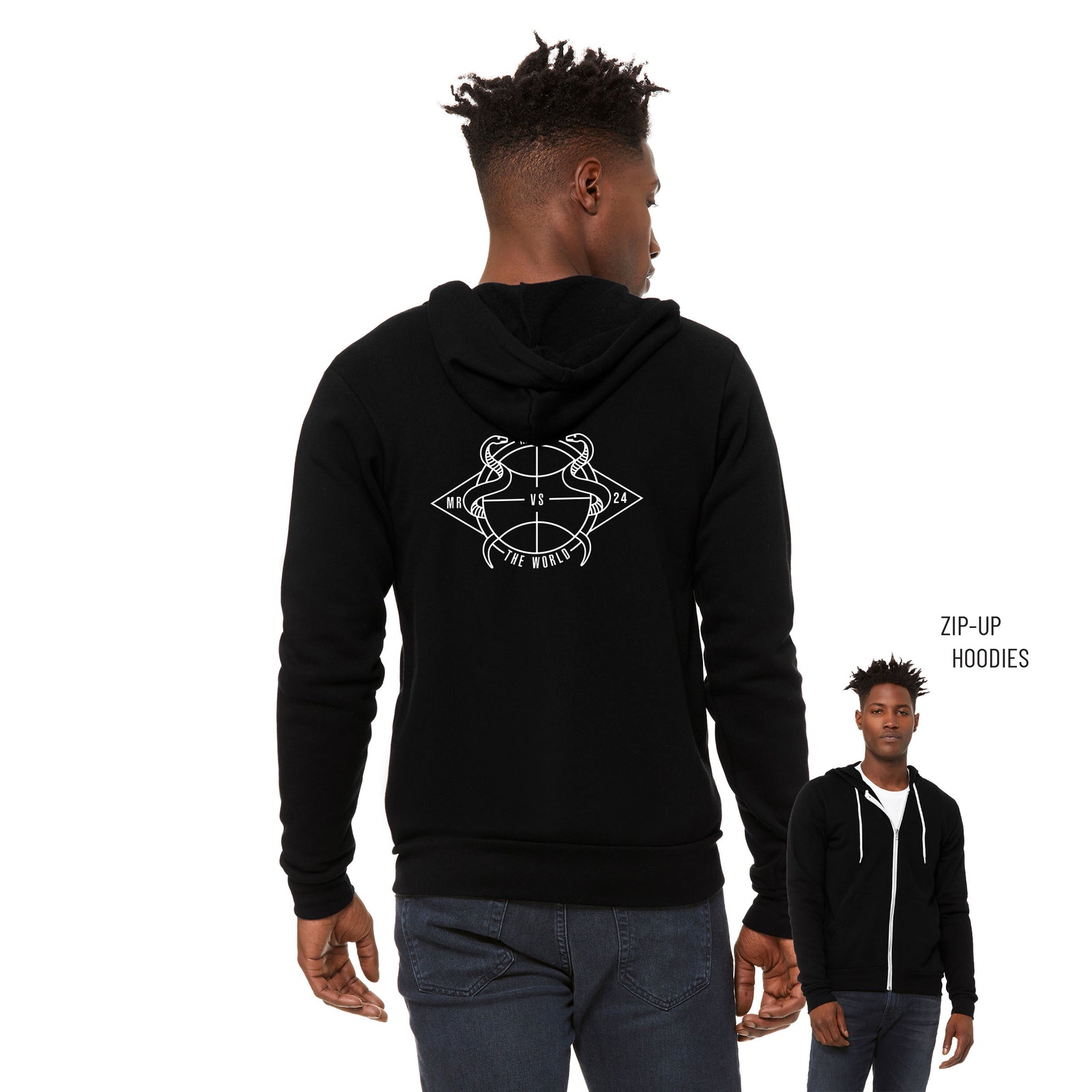 Myles Ruth Sponge Fleece Zip Up Hoodie 002