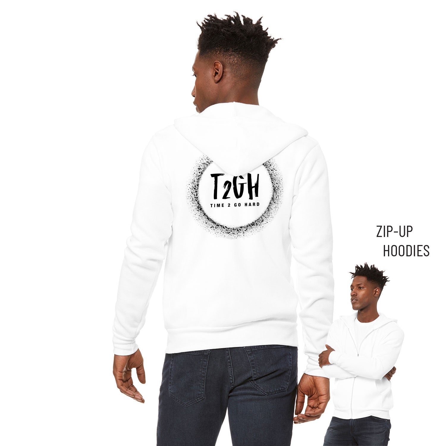 Tyrin Hollis Sponge Fleece Zip Up Hoodie 001