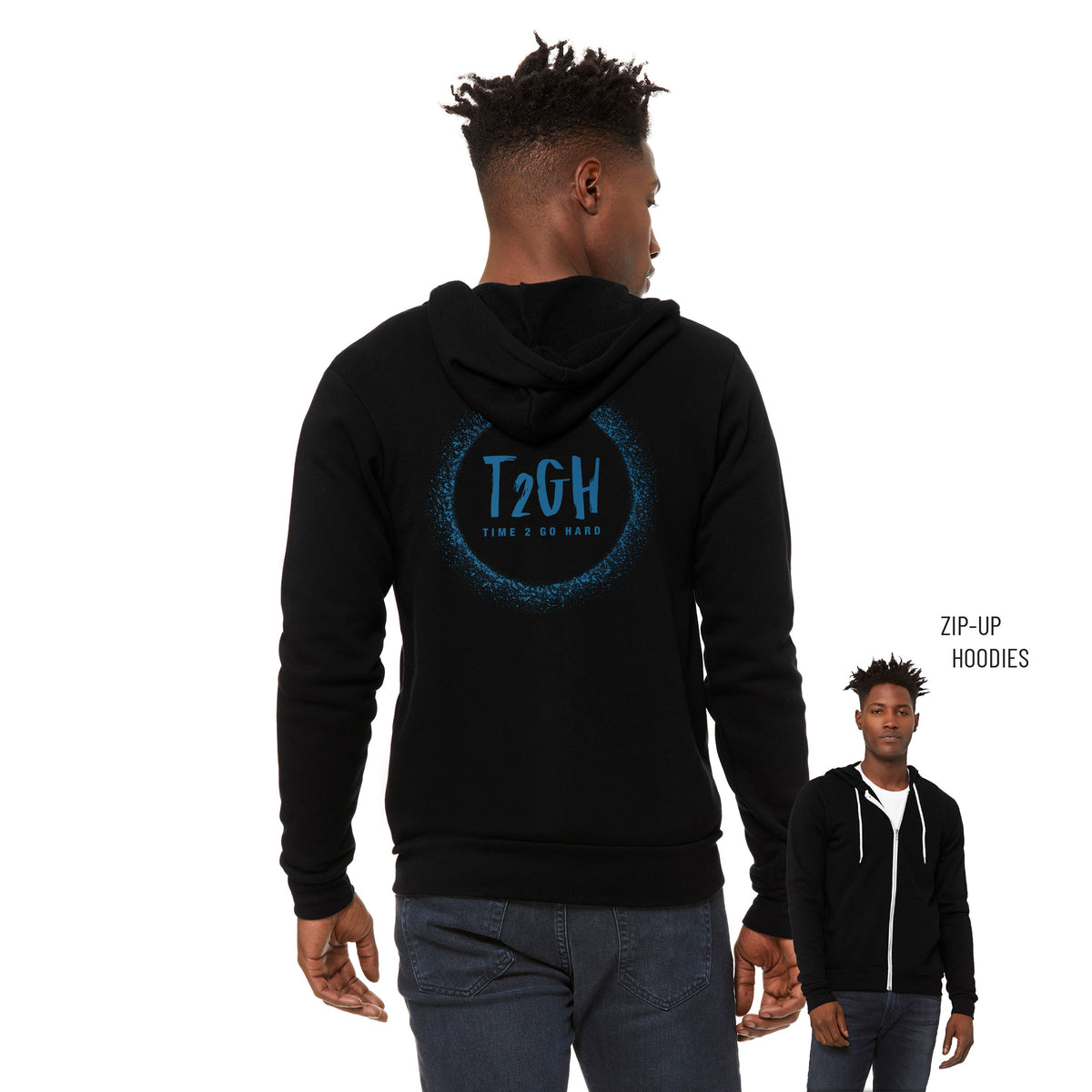 Tyrin Hollis Sponge Fleece Zip Up Hoodie 002