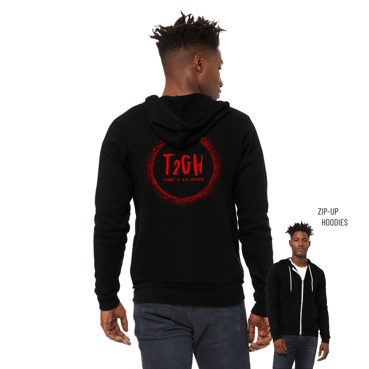Tyrin Hollis Sponge Fleece Zip Up Hoodie 003