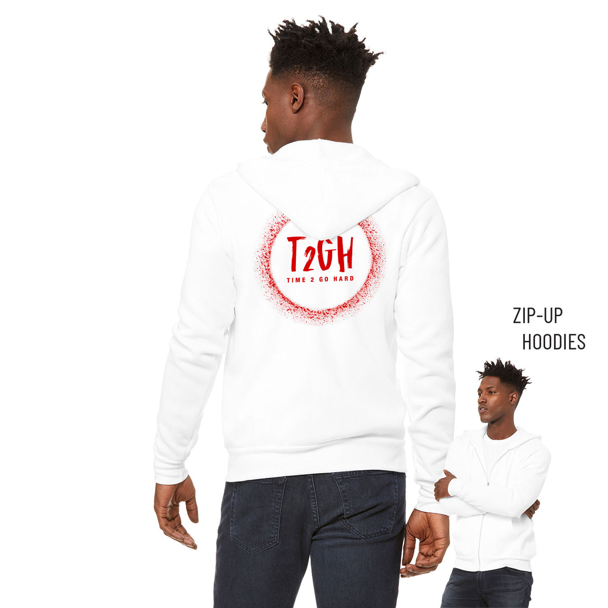 Tyrin Hollis Sponge Fleece Zip Up Hoodie 003
