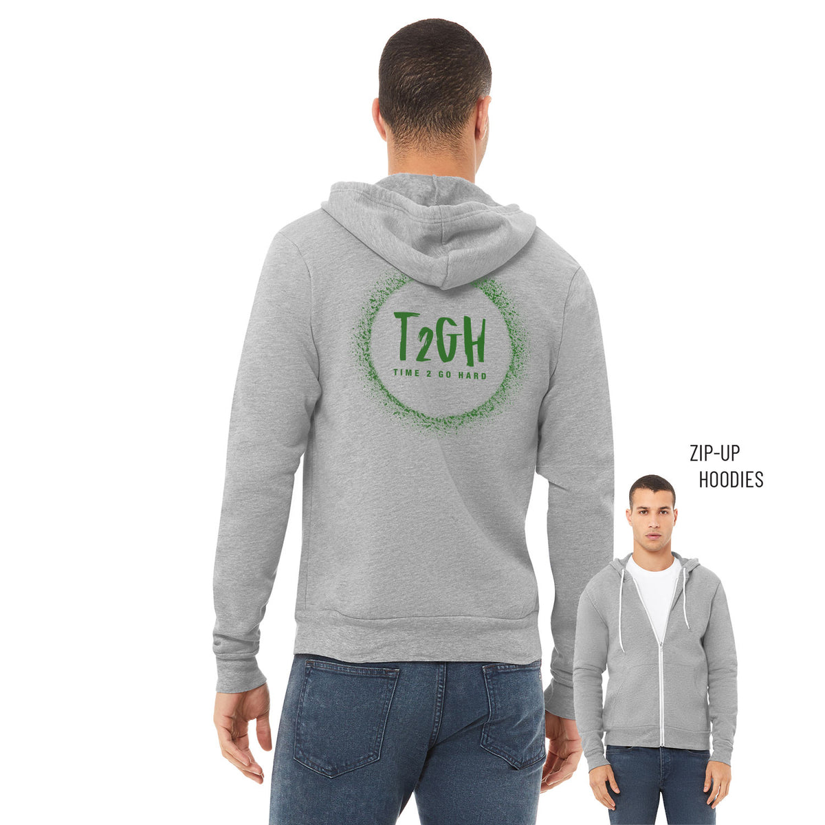 Tyrin Hollis Sponge Fleece Zip Up Hoodie 004
