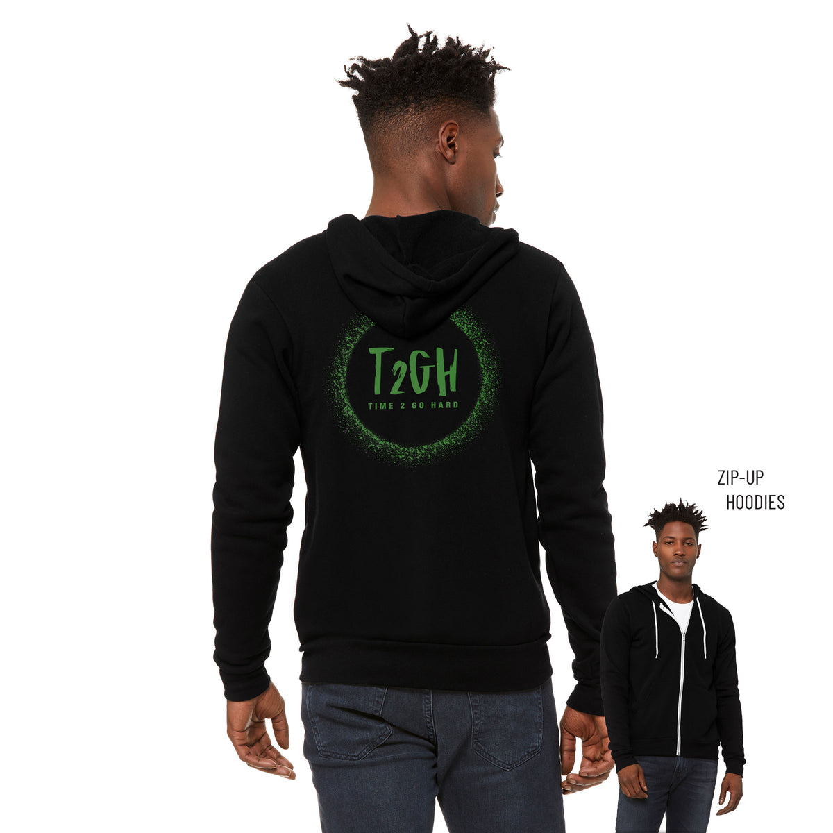 Tyrin Hollis Sponge Fleece Zip Up Hoodie 004