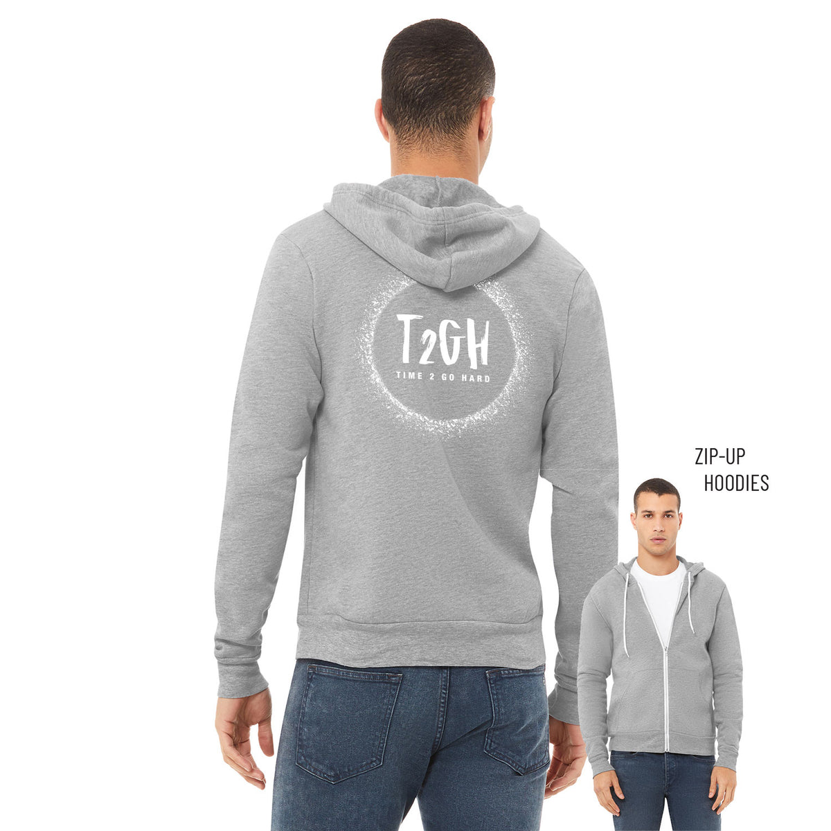 Tyrin Hollis Sponge Fleece Zip Up Hoodie 005