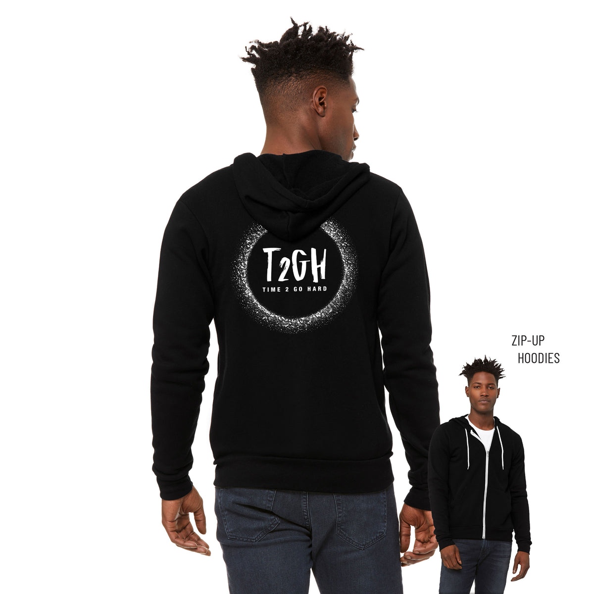 Tyrin Hollis Sponge Fleece Zip Up Hoodie 005