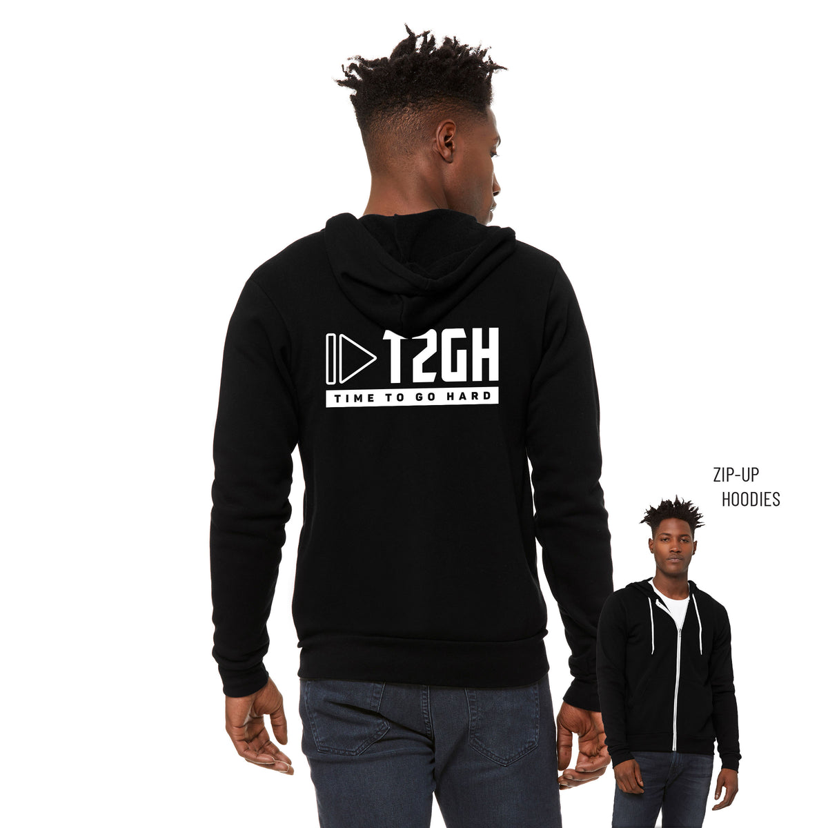Tyrin Hollis Sponge Fleece Zip Up Hoodie 007