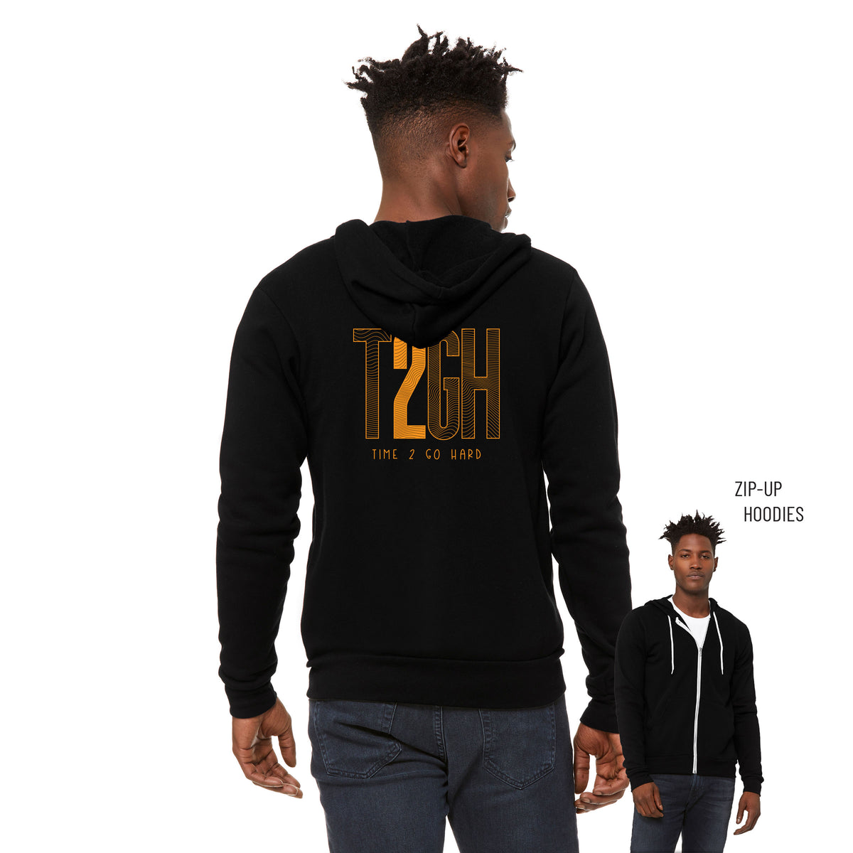 Tyrin Hollis Sponge Fleece Zip Up Hoodie 008