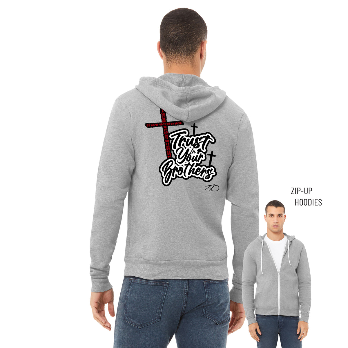 Tony Castonguay Sponge Fleece Zip Up Hoodie 001