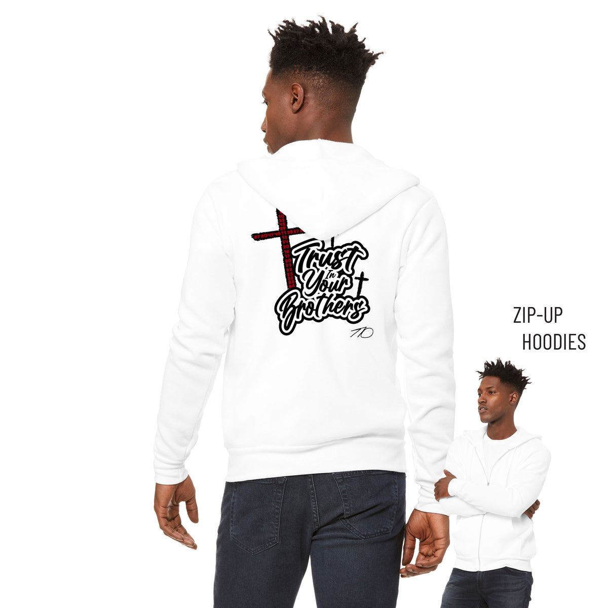 Tony Castonguay Sponge Fleece Zip Up Hoodie 001