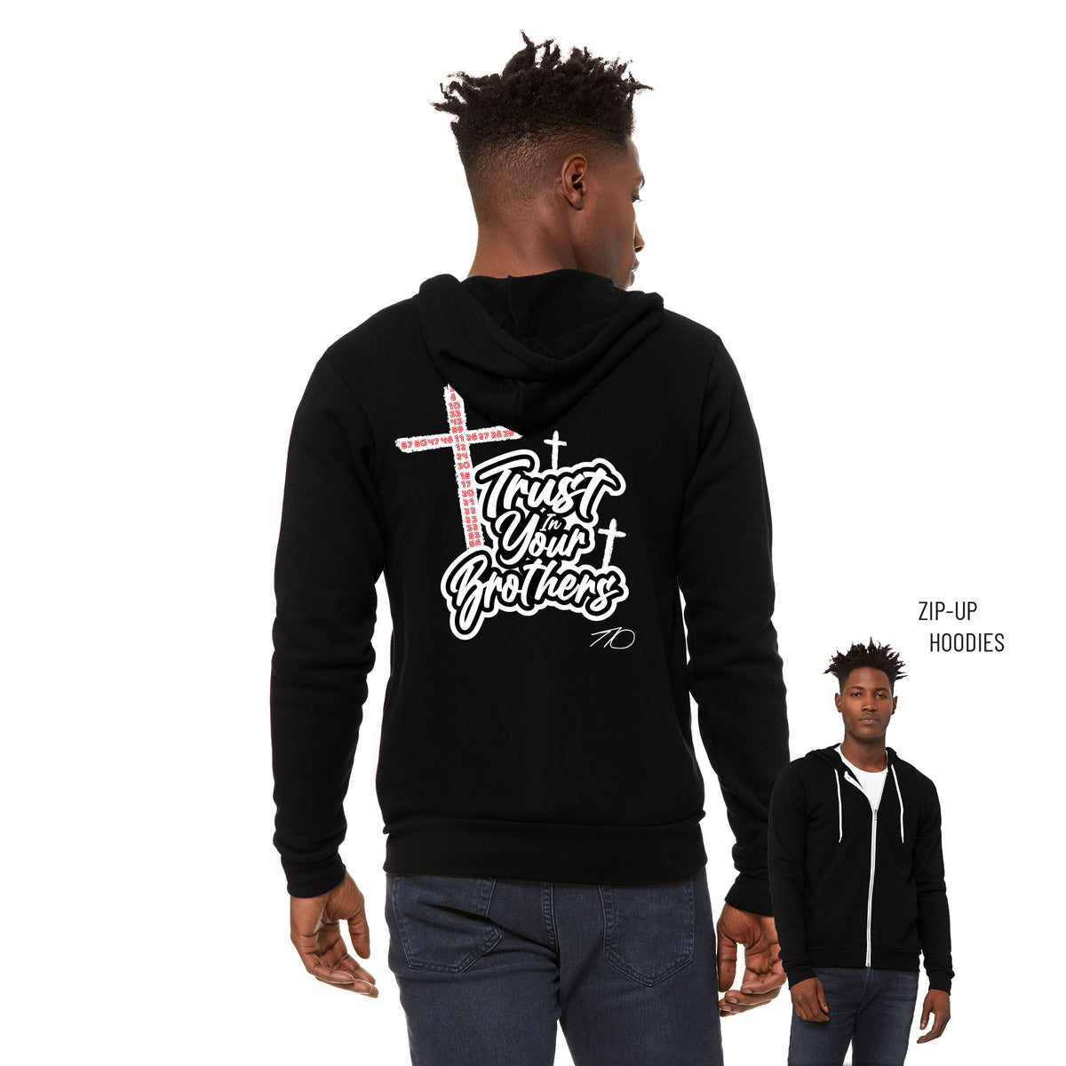 Tony Castonguay Sponge Fleece Zip Up Hoodie 002