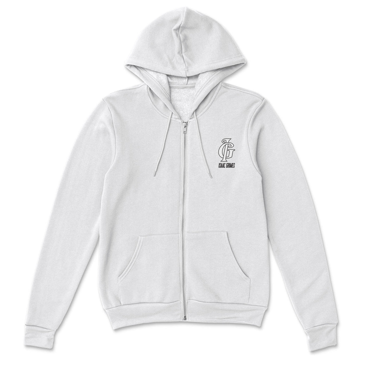 Isaac Grimes Sponge Fleece Zip Up Hoodie 001
