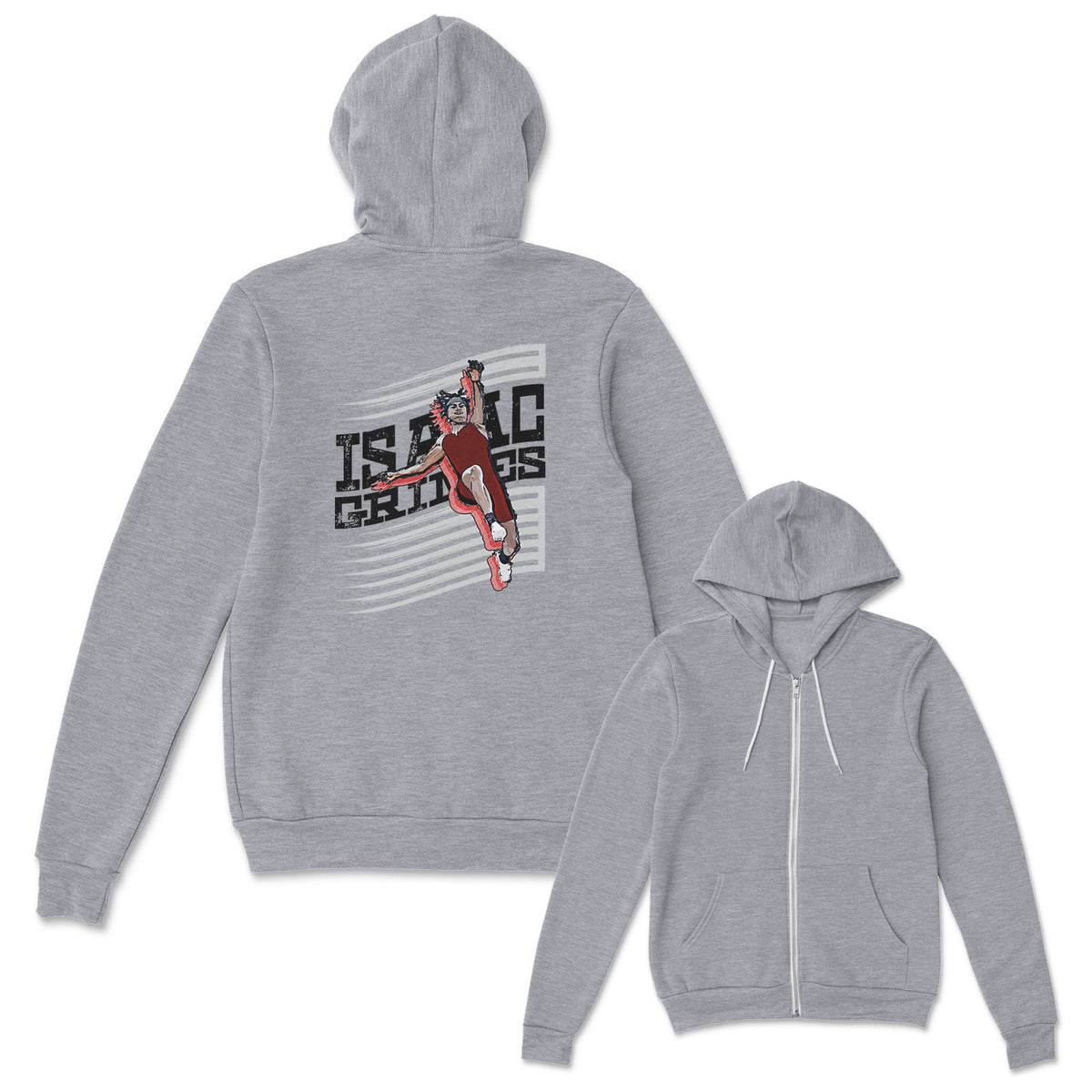 Isaac Grimes Sponge Fleece Zip Up Hoodie 005
