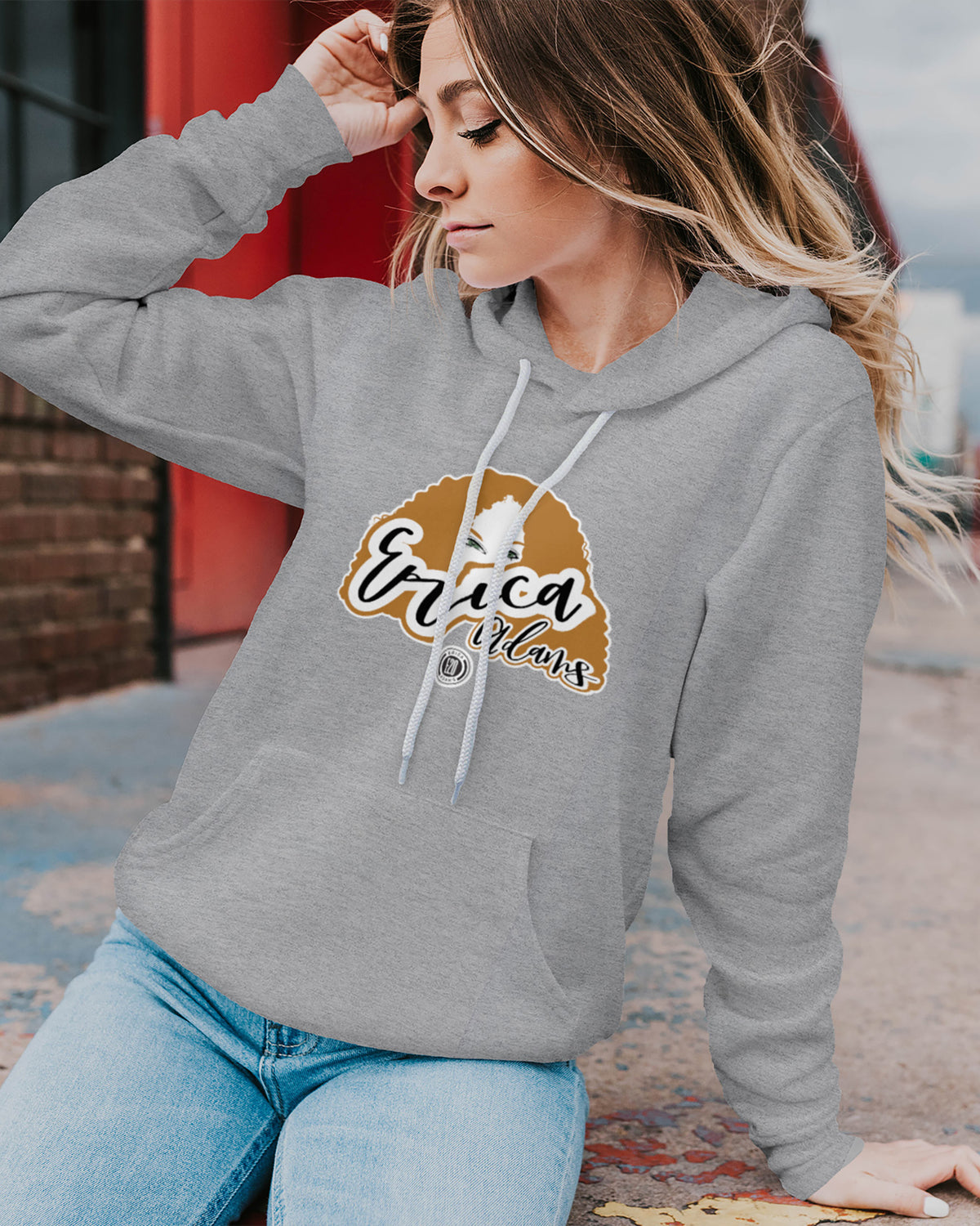 Erica Adams Sponge Fleece Pullover Hoodie 001