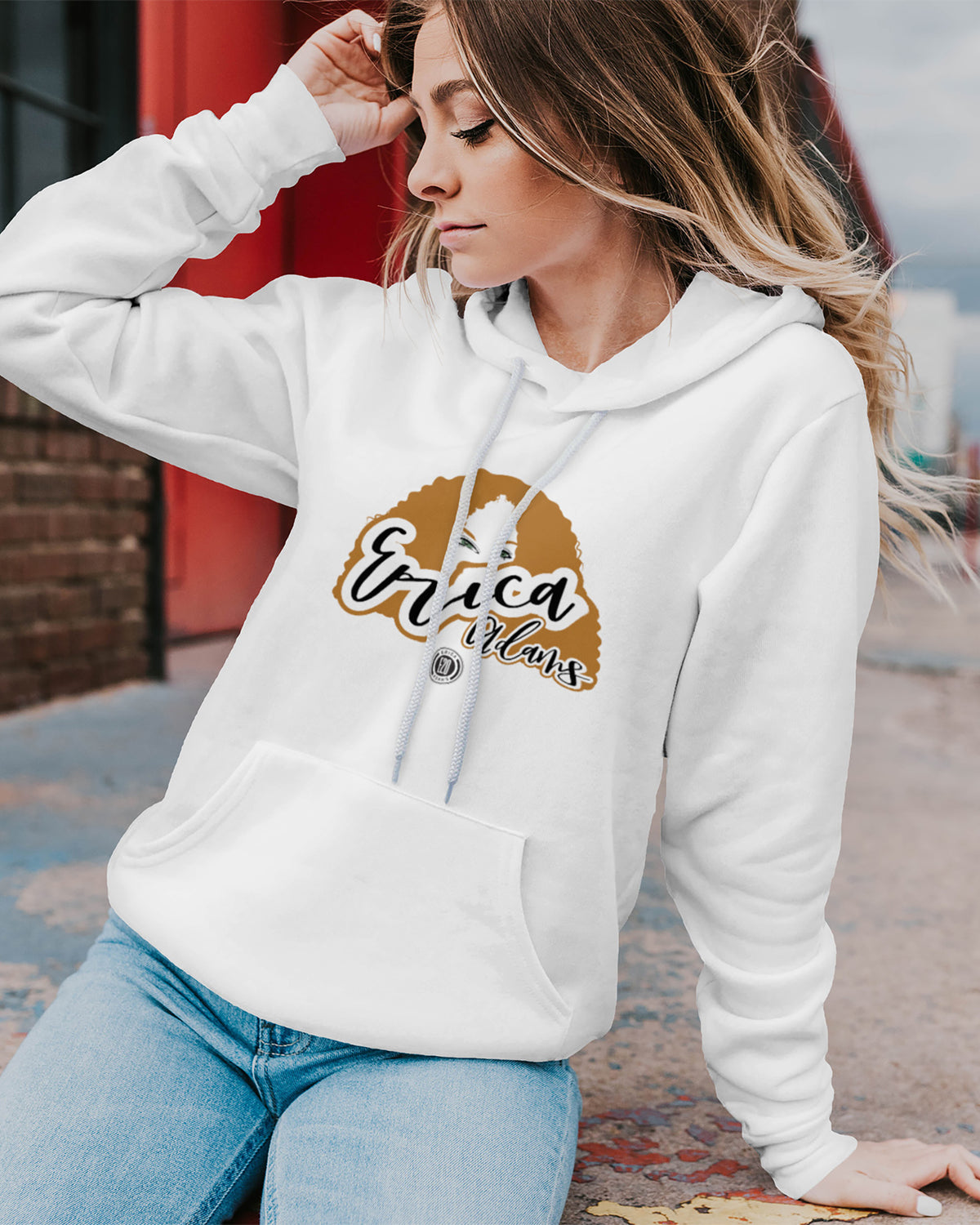 Erica Adams Sponge Fleece Pullover Hoodie 001