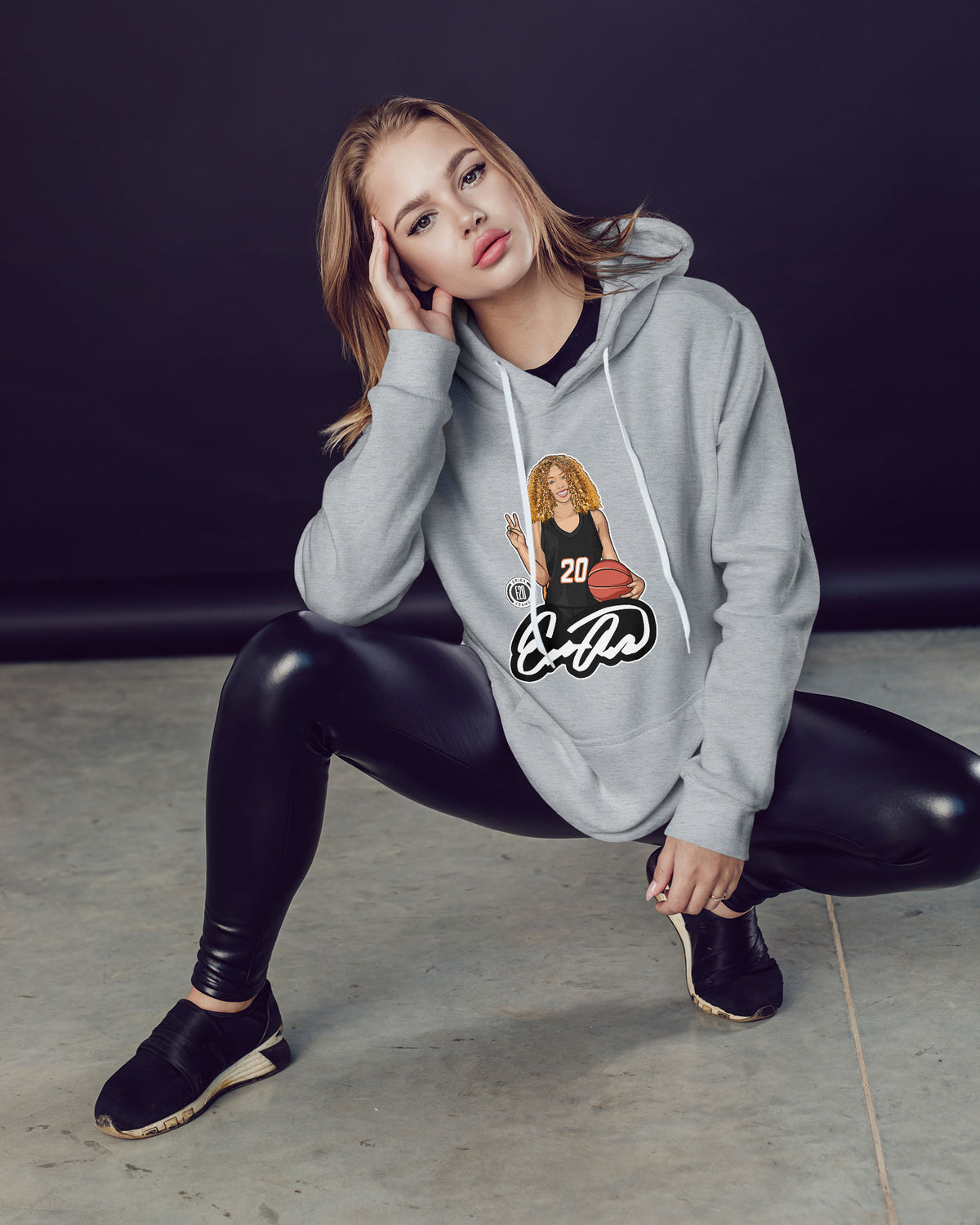 Erica Adams Sponge Fleece Pullover Hoodie 003