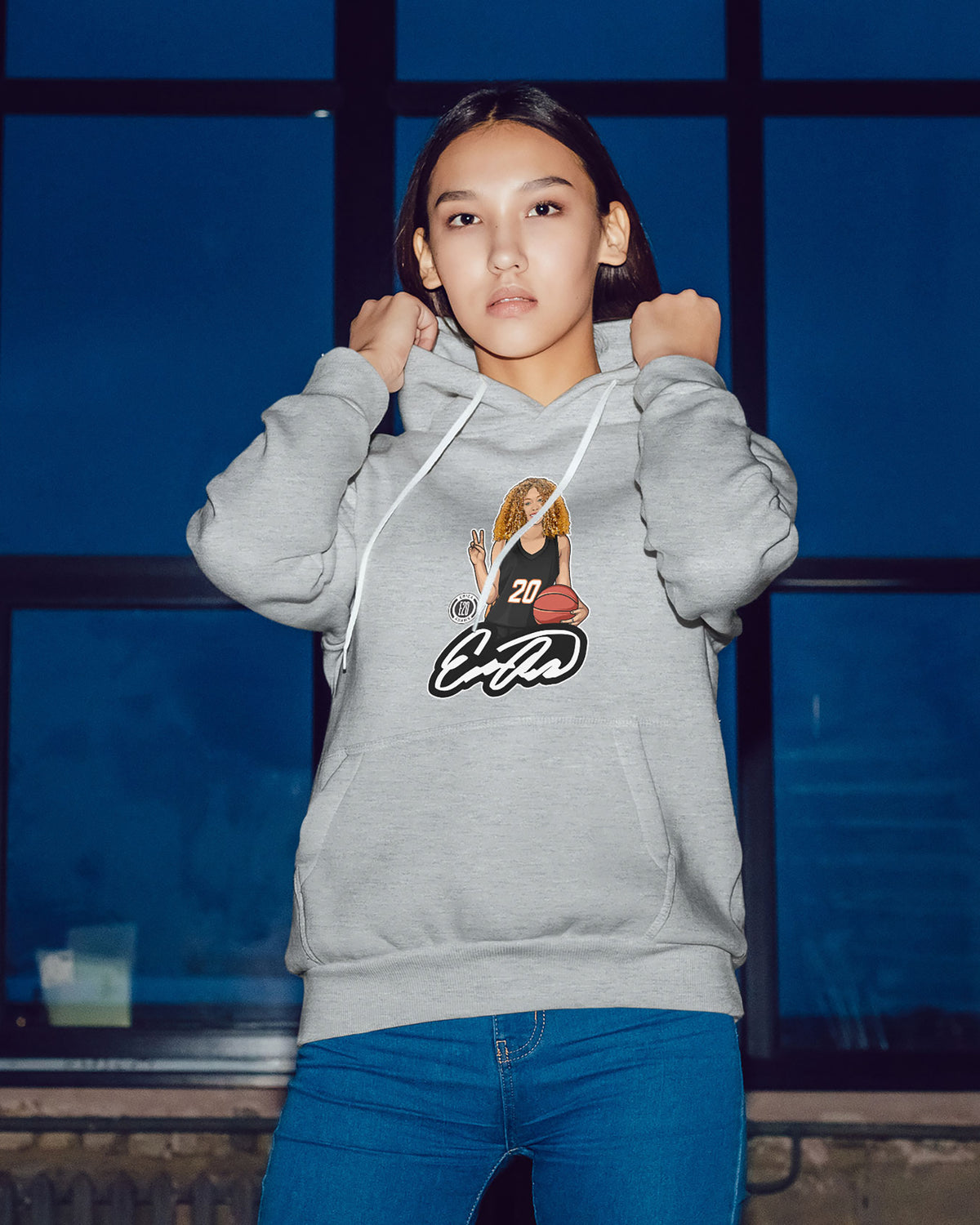 Erica Adams Sponge Fleece Pullover Hoodie 003