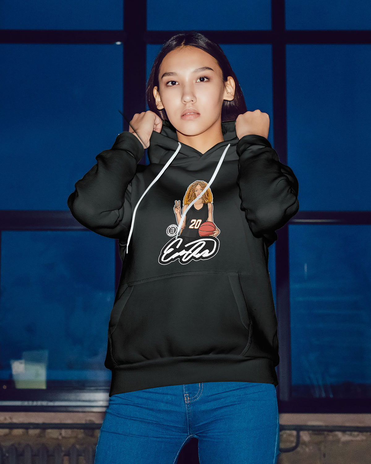 Erica Adams Sponge Fleece Pullover Hoodie 003