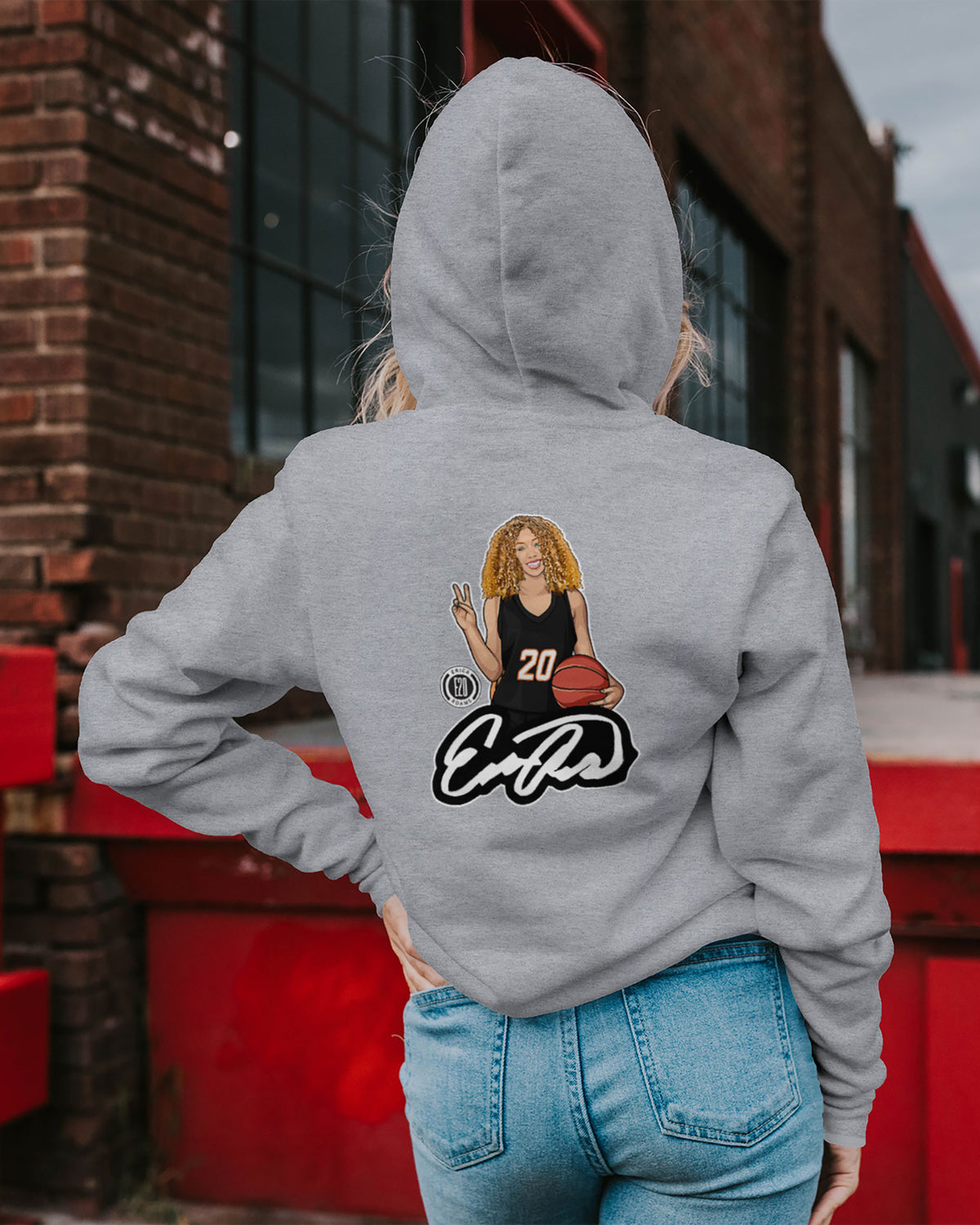 Erica Adams Sponge Fleece Zip Up Hoodie 003