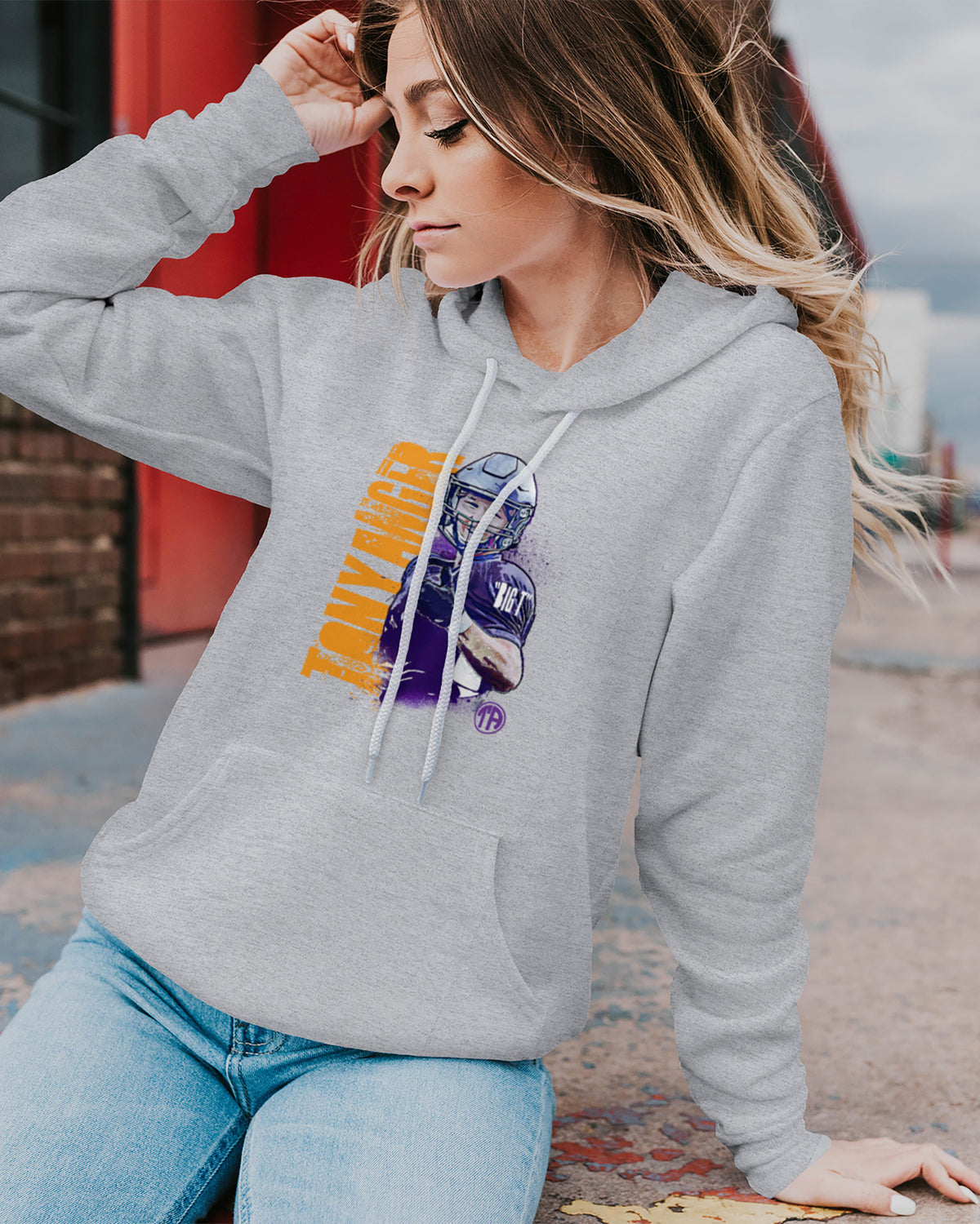 Tony Anger Sponge Fleece Pullover Hoodie 001