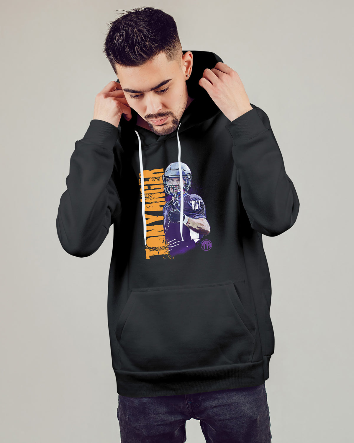 Tony Anger Sponge Fleece Pullover Hoodie 001