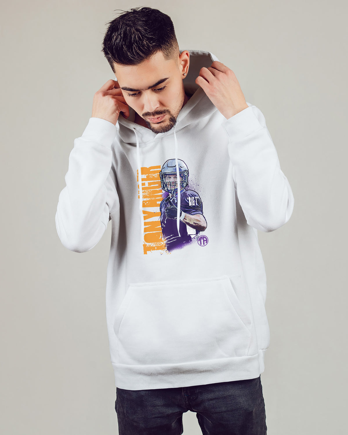 Tony Anger Sponge Fleece Pullover Hoodie 001