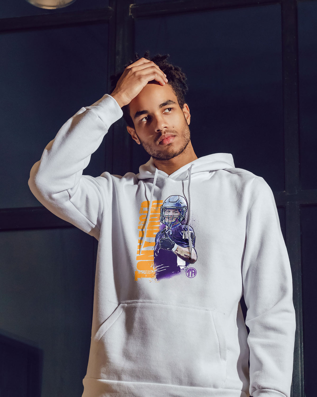 Tony Anger Sponge Fleece Pullover Hoodie 001