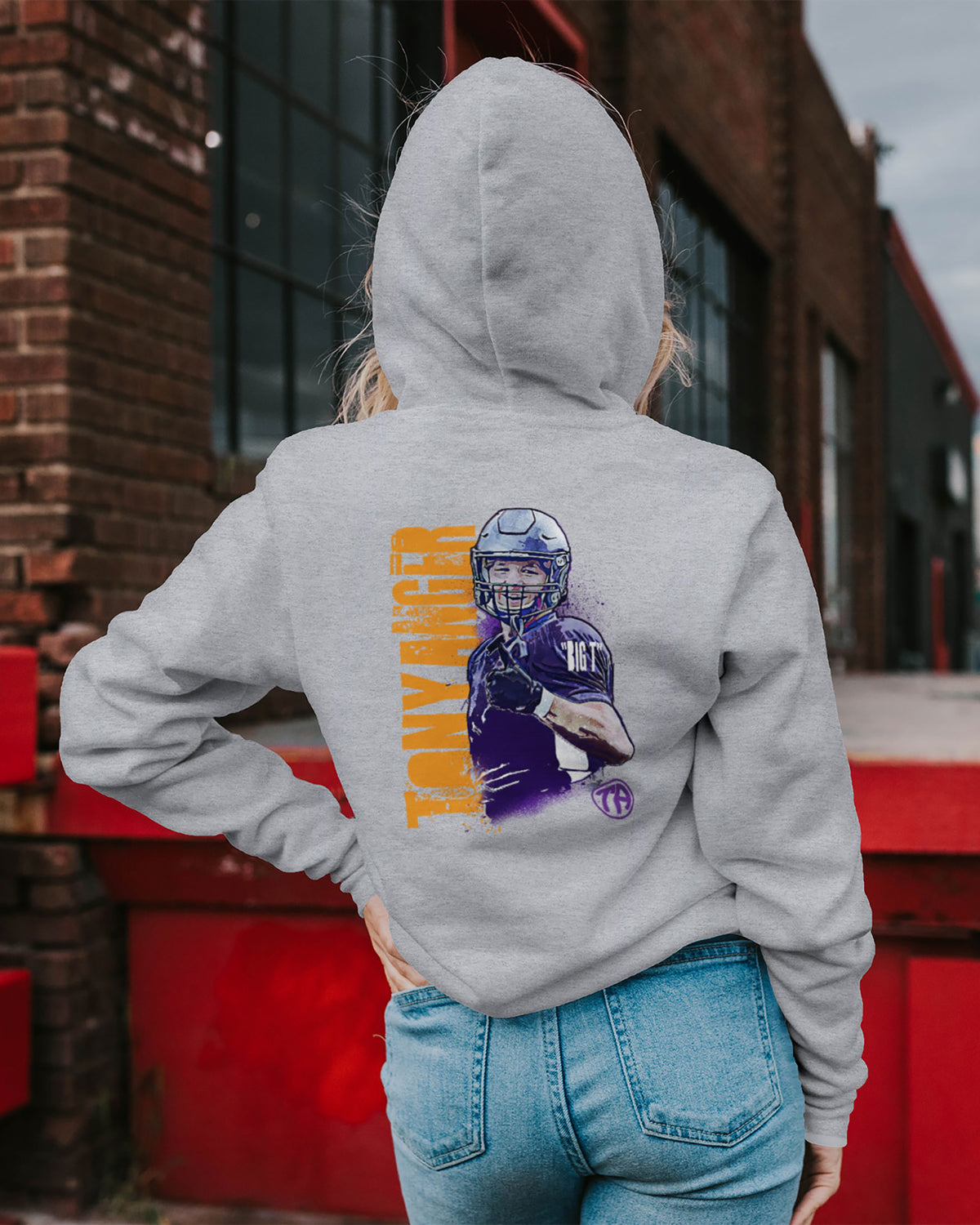 Tony Anger Sponge Fleece Zip Up Hoodie 001