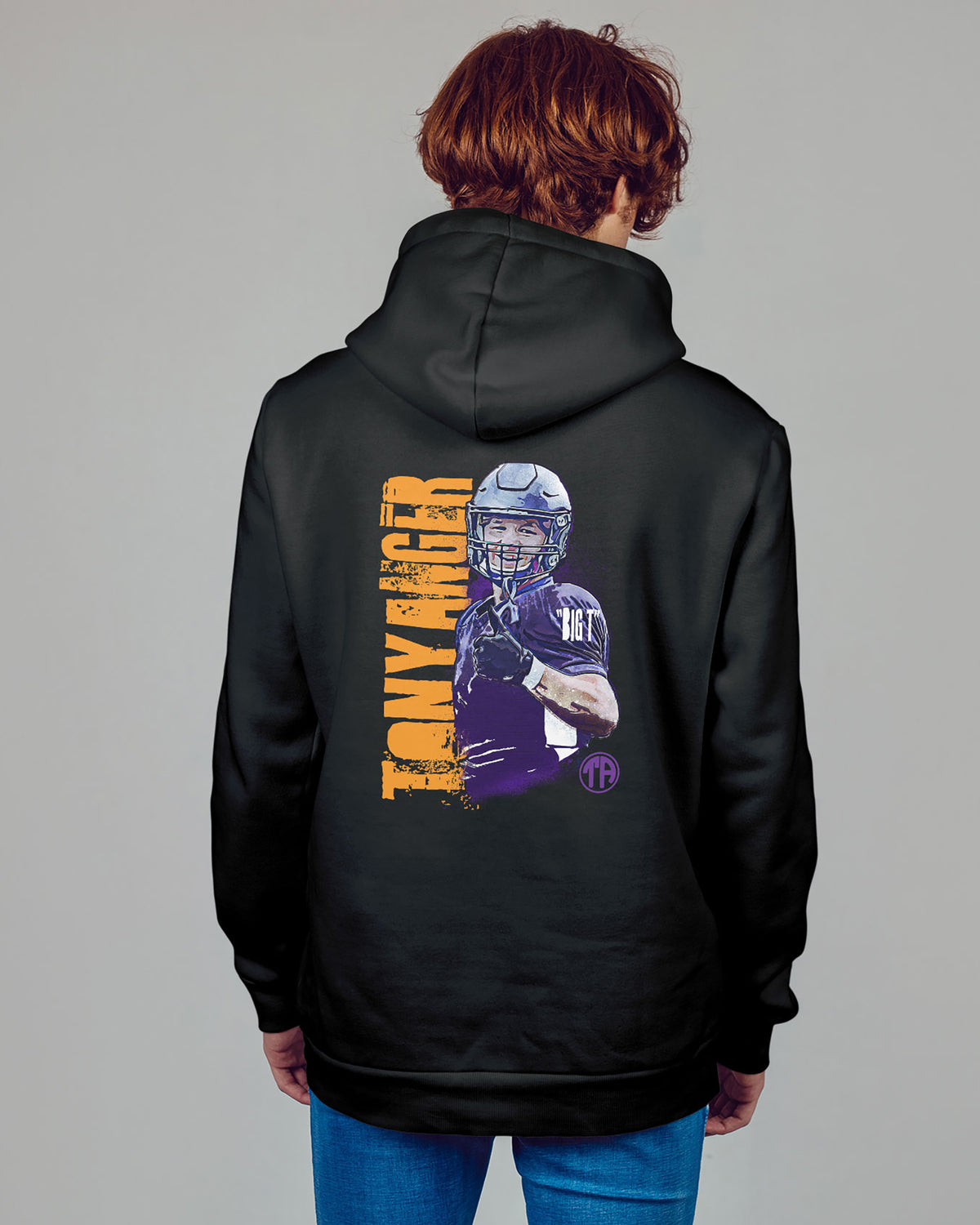 Tony Anger Sponge Fleece Zip Up Hoodie 001