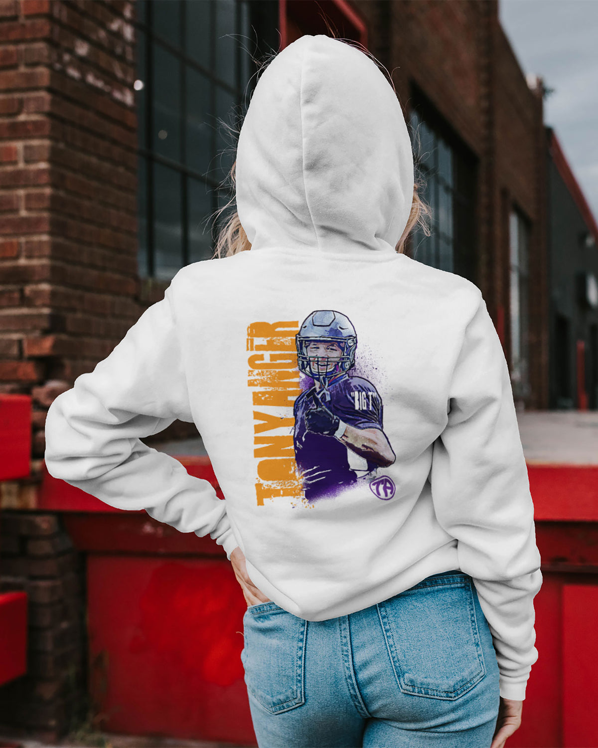 Tony Anger Sponge Fleece Zip Up Hoodie 001