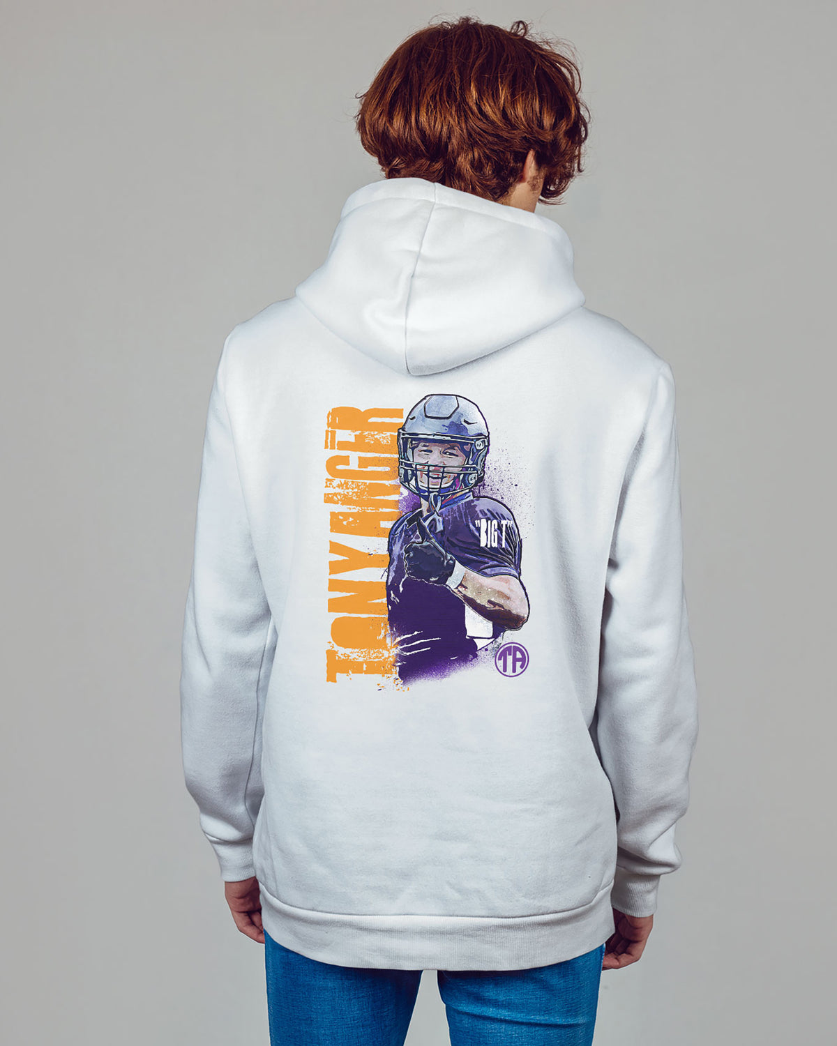 Tony Anger Sponge Fleece Zip Up Hoodie 001