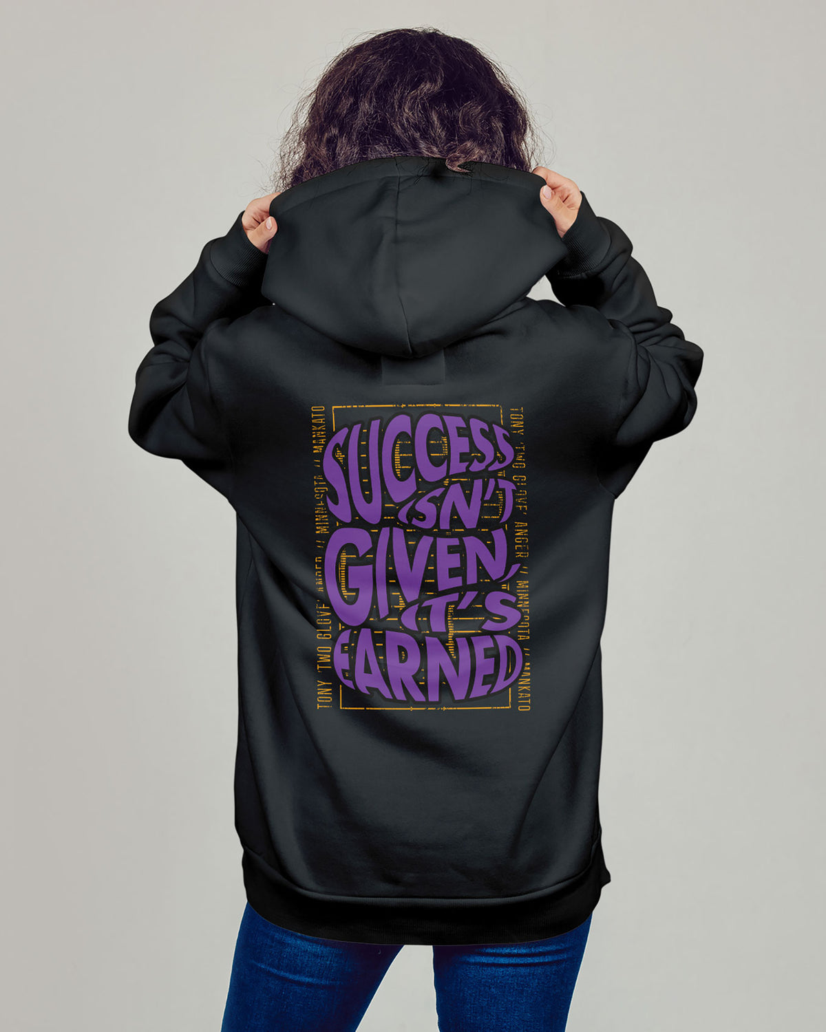 Tony Anger Sponge Fleece Zip Up Hoodie 002