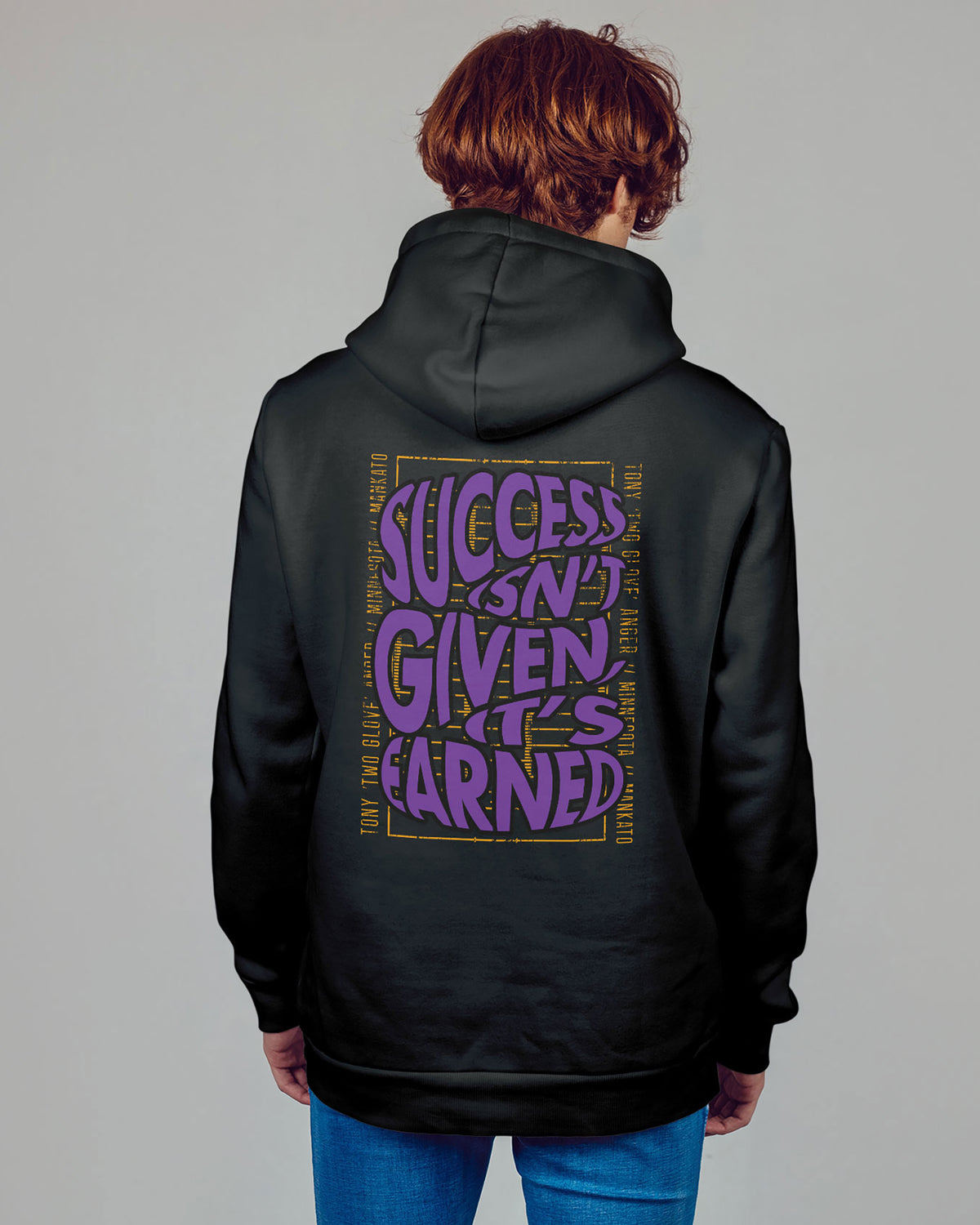 Tony Anger Sponge Fleece Zip Up Hoodie 002