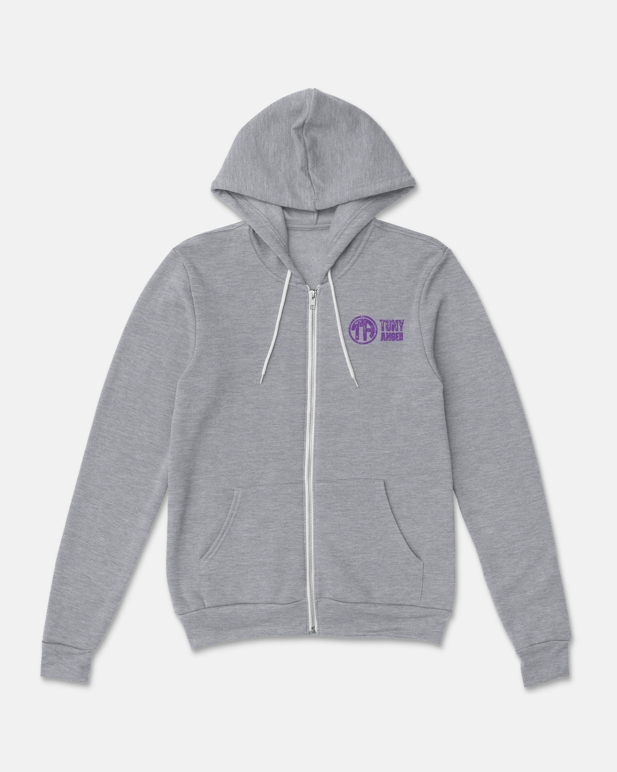 Tony Anger Sponge Fleece Zip Up Hoodie 003