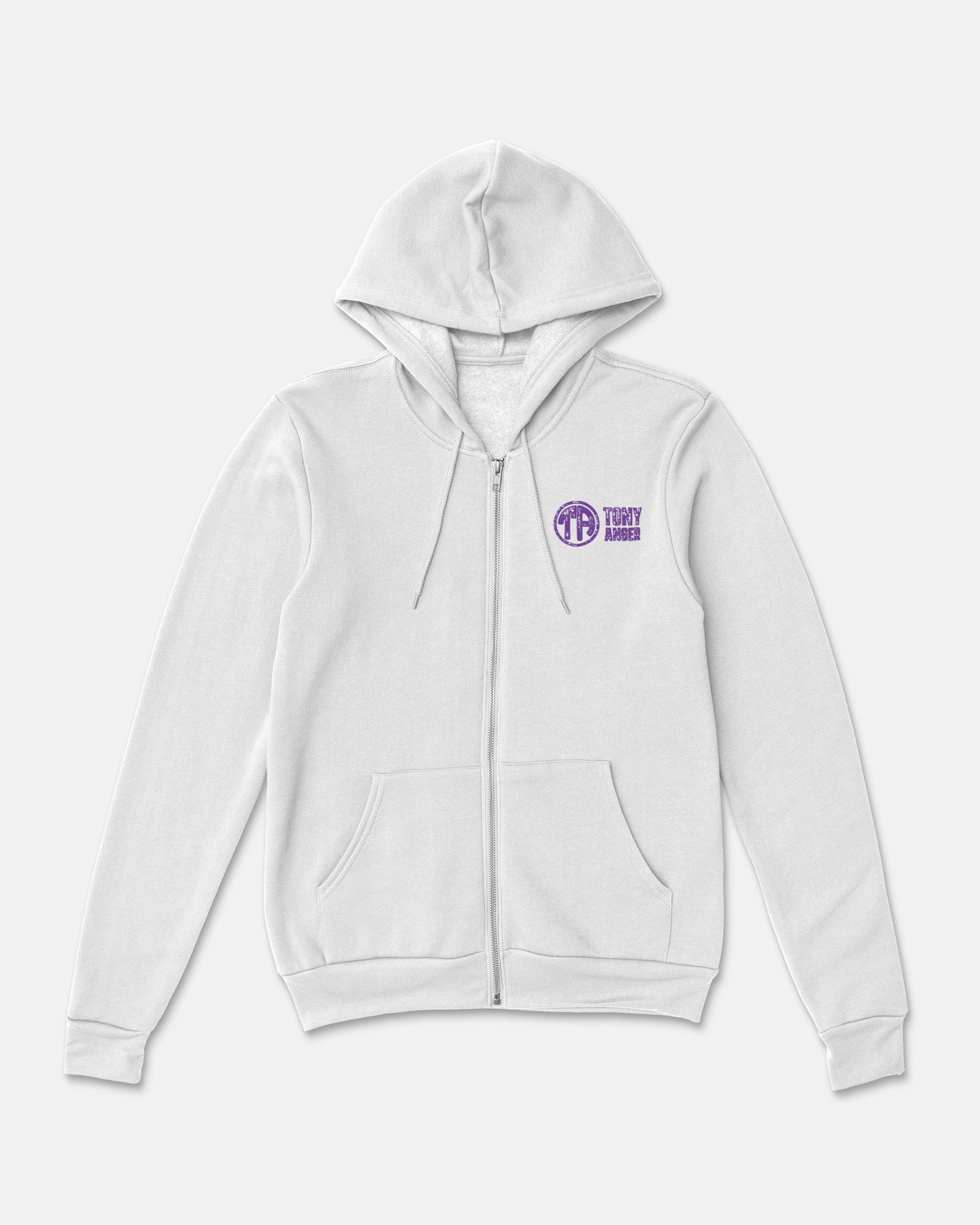 Tony Anger Sponge Fleece Zip Up Hoodie 003