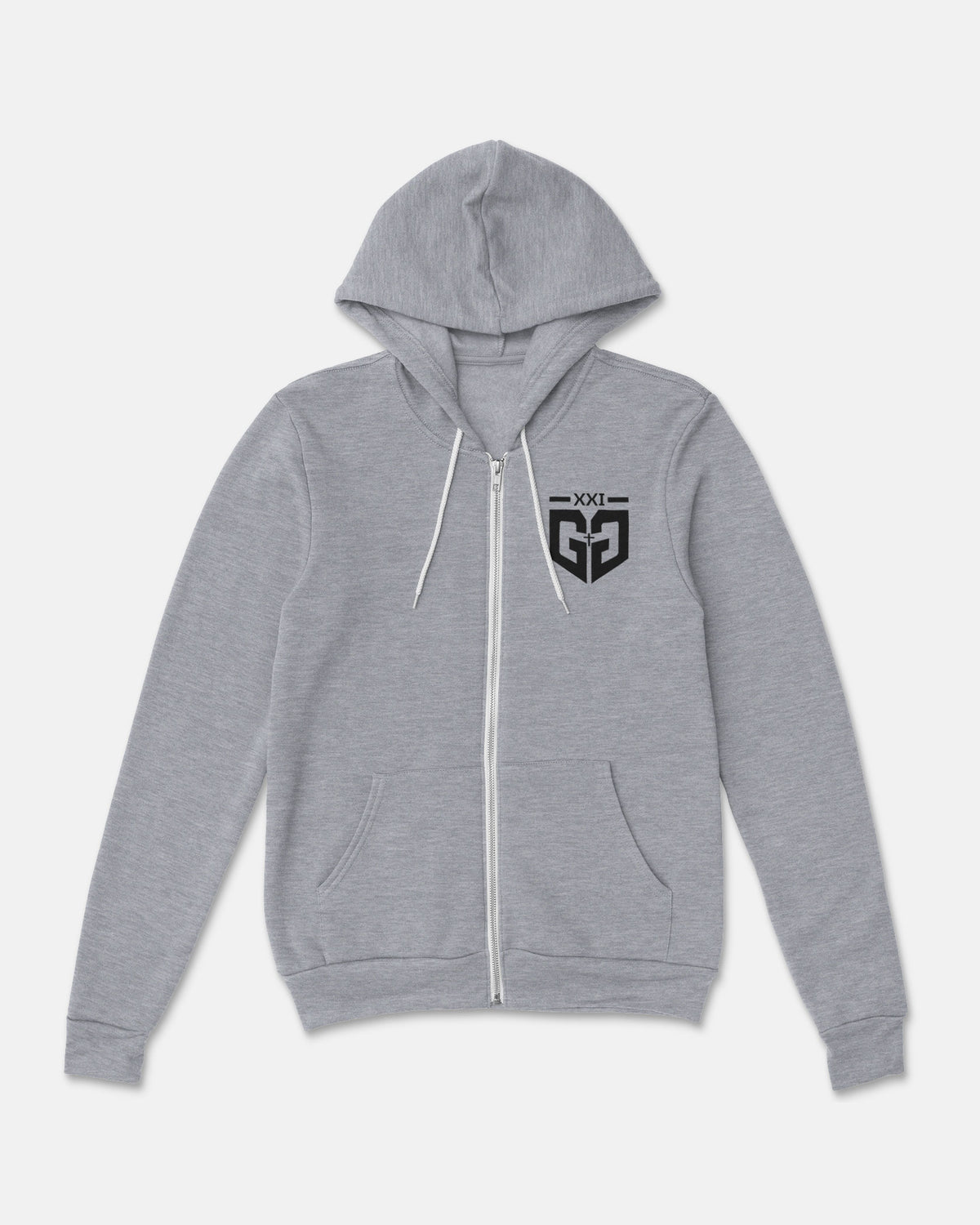 Grace Green Sponge Fleece Zip Up Hoodie 001