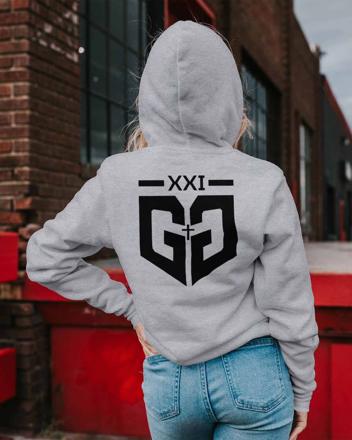 Grace Green Sponge Fleece Pullover Hoodie 001