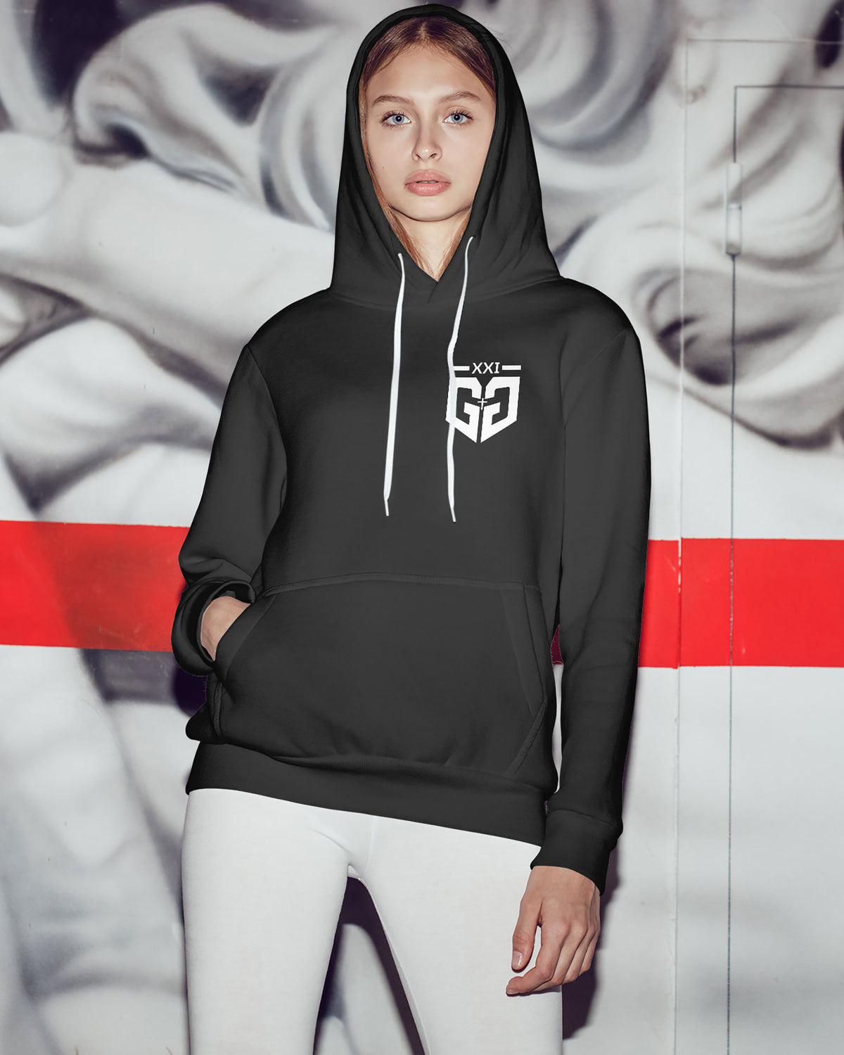 Grace Green Sponge Fleece Pullover Hoodie 002