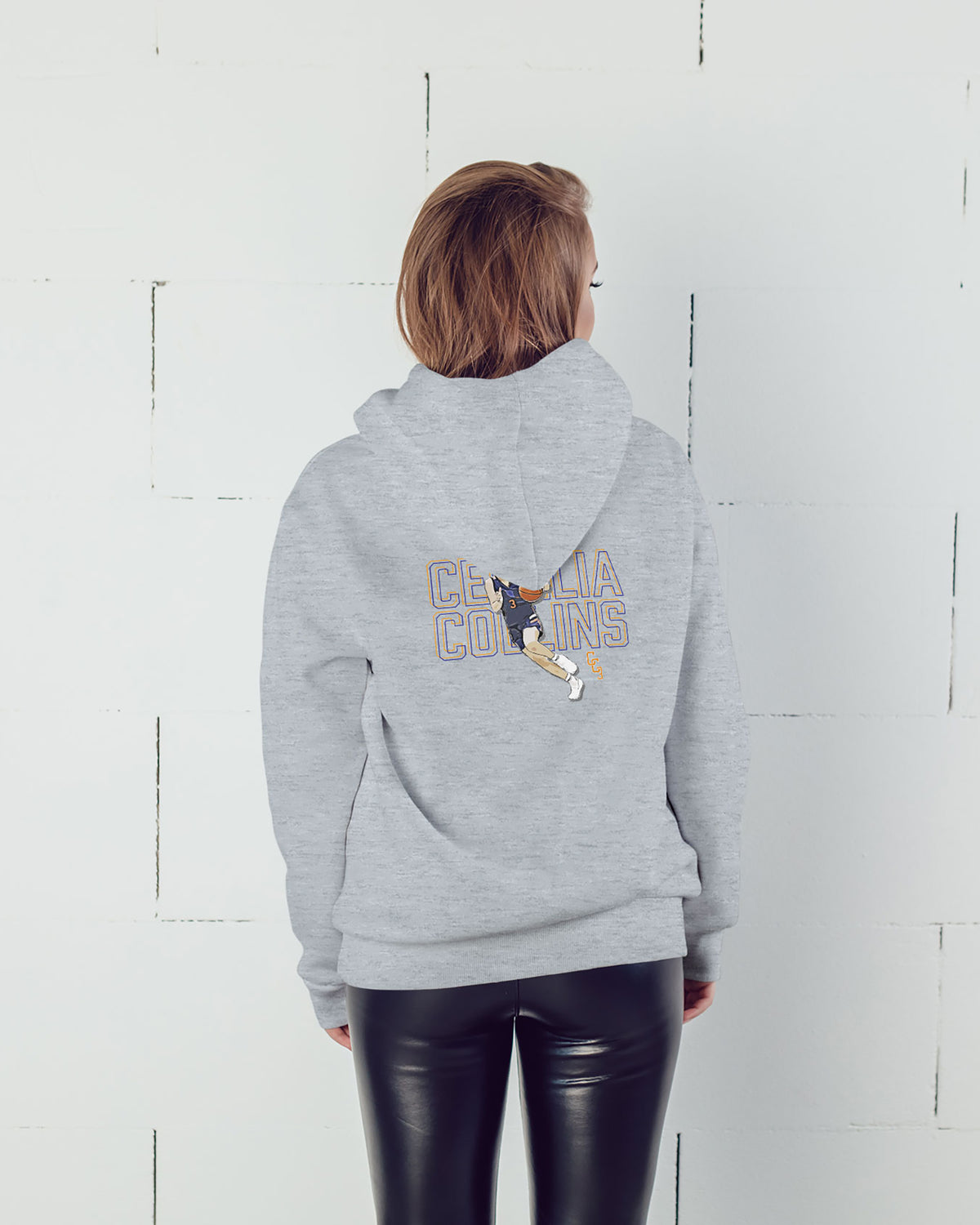 Cecelia Collins Sponge Fleece Zip Up Hoodie 001