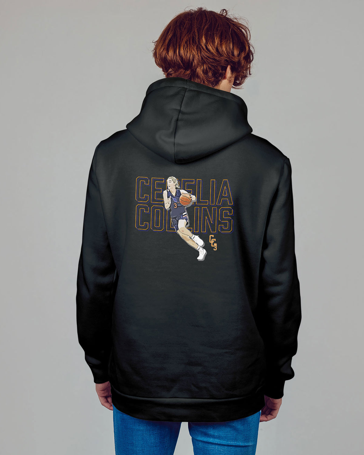 Cecelia Collins Sponge Fleece Zip Up Hoodie 001